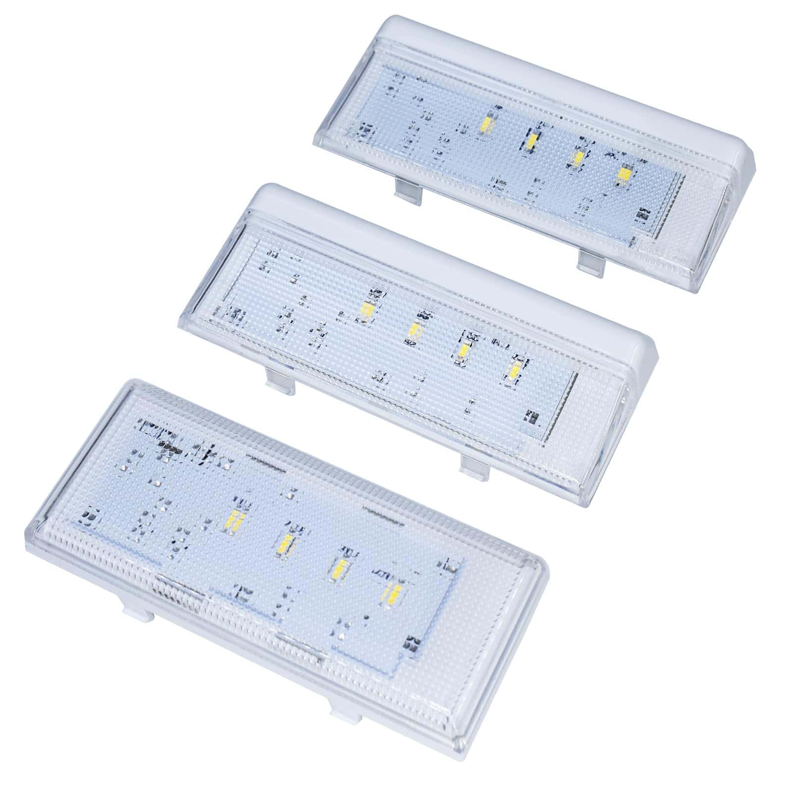 2Pcs Luz LED Actualizada W10515057 & 1Pcs W10515058 para