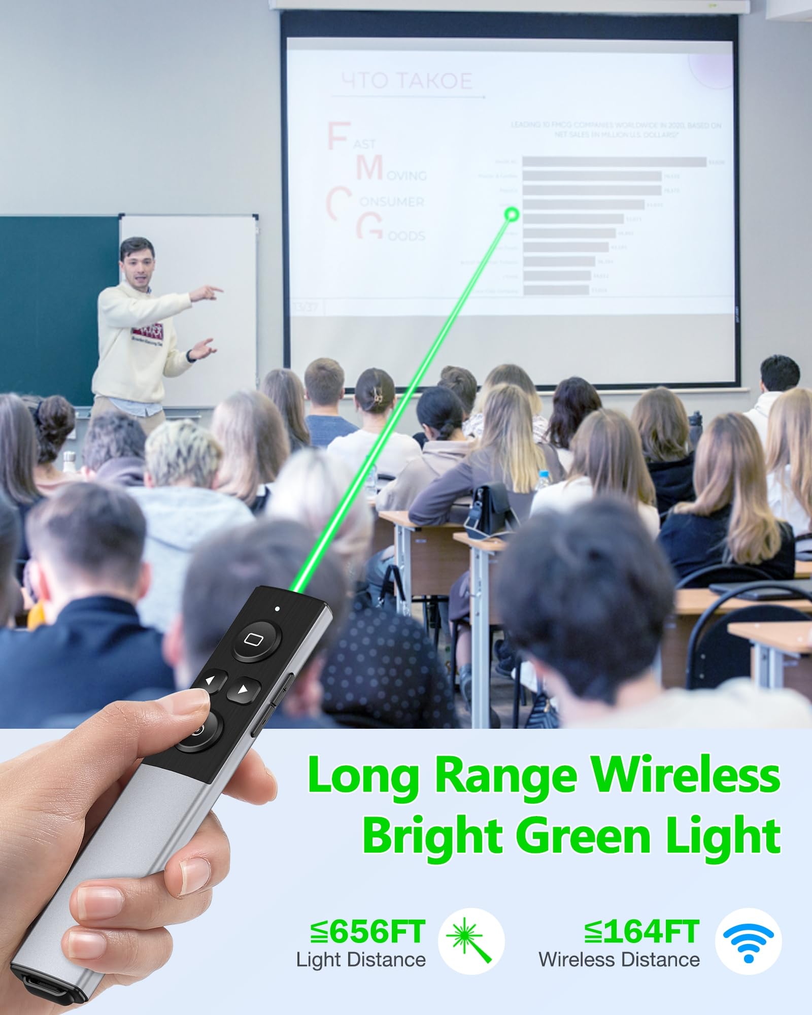 Clicker inalámbrico para presentaciones, Clicker USB Tipo C - Imagen 3