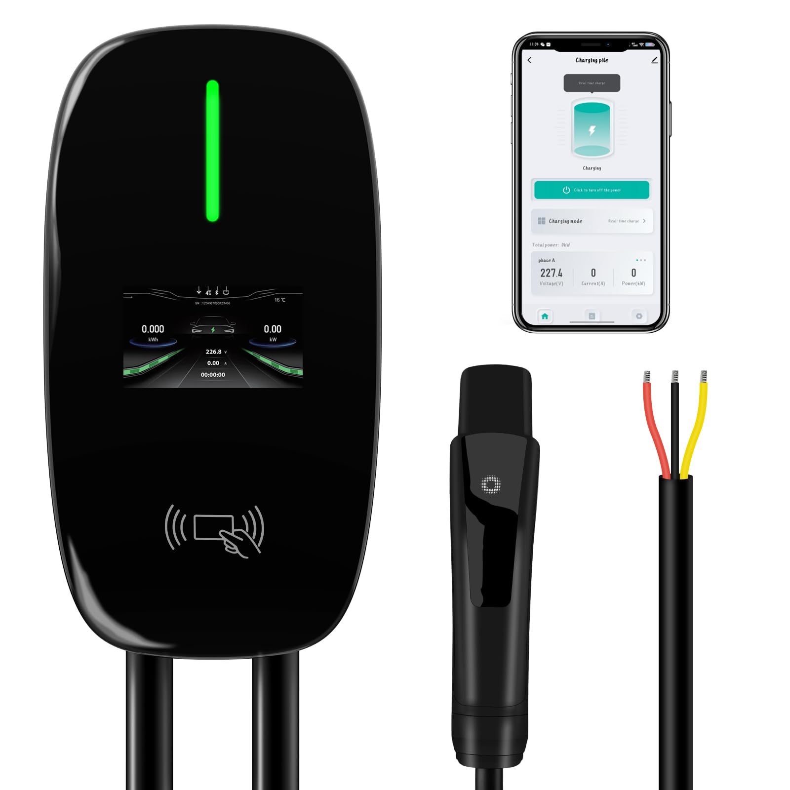 Cargador AWESAFE Nivel 2 para Tesla, Cargador Móvil de 48