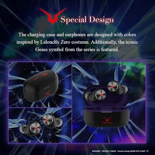 AVIOT Auriculares inalámbricos "Code Geass: Lelouch of The - Imagen 4