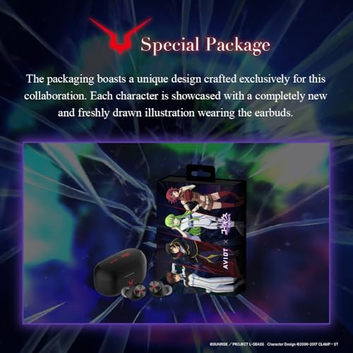 AVIOT Auriculares inalámbricos "Code Geass: Lelouch of The - Imagen 5