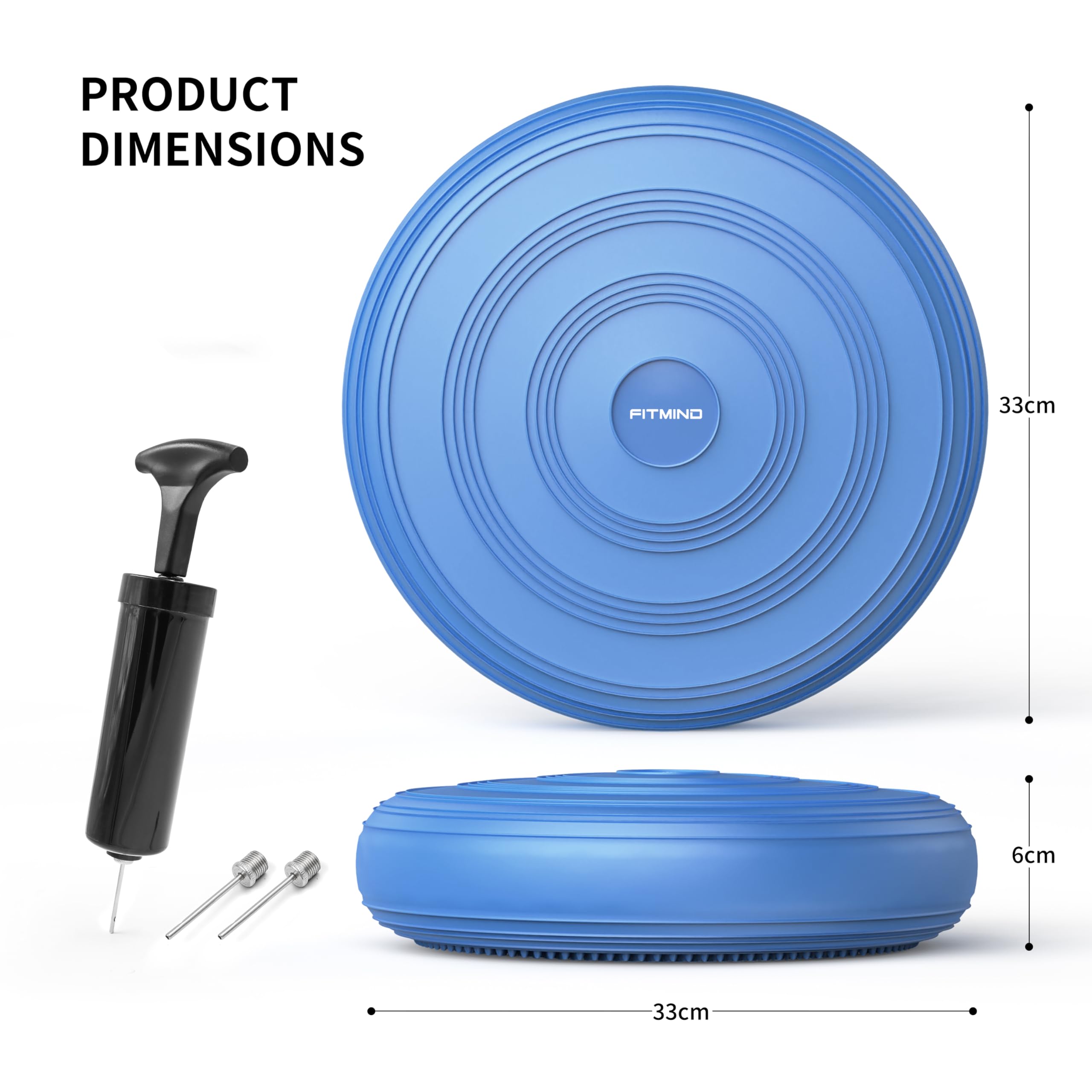 Cojín Inflable FITMIND para Balanceo, Disco Dyna, Textura - Imagen 6