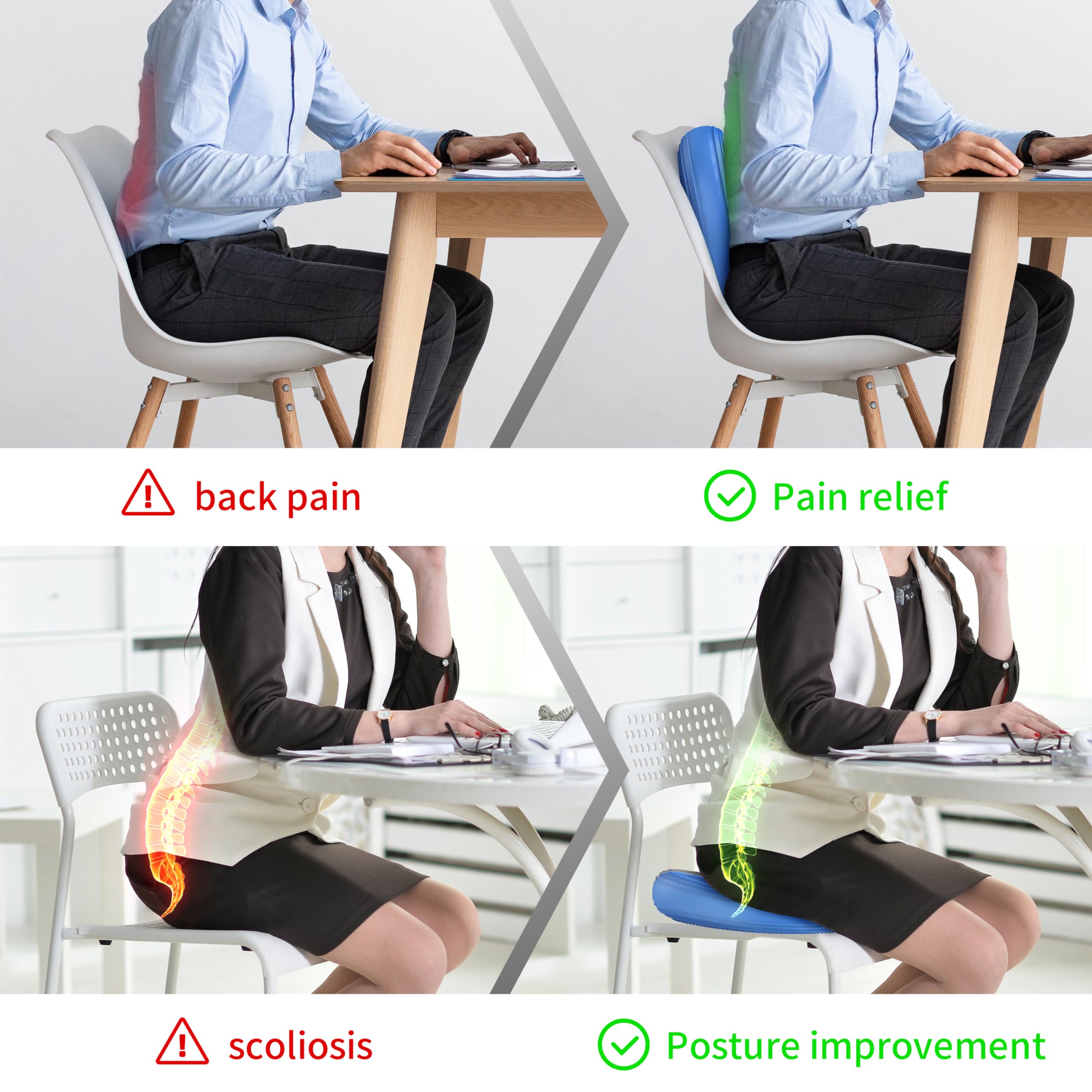 Cojín Inflable FITMIND para Balanceo, Disco Dyna, Textura - Imagen 4