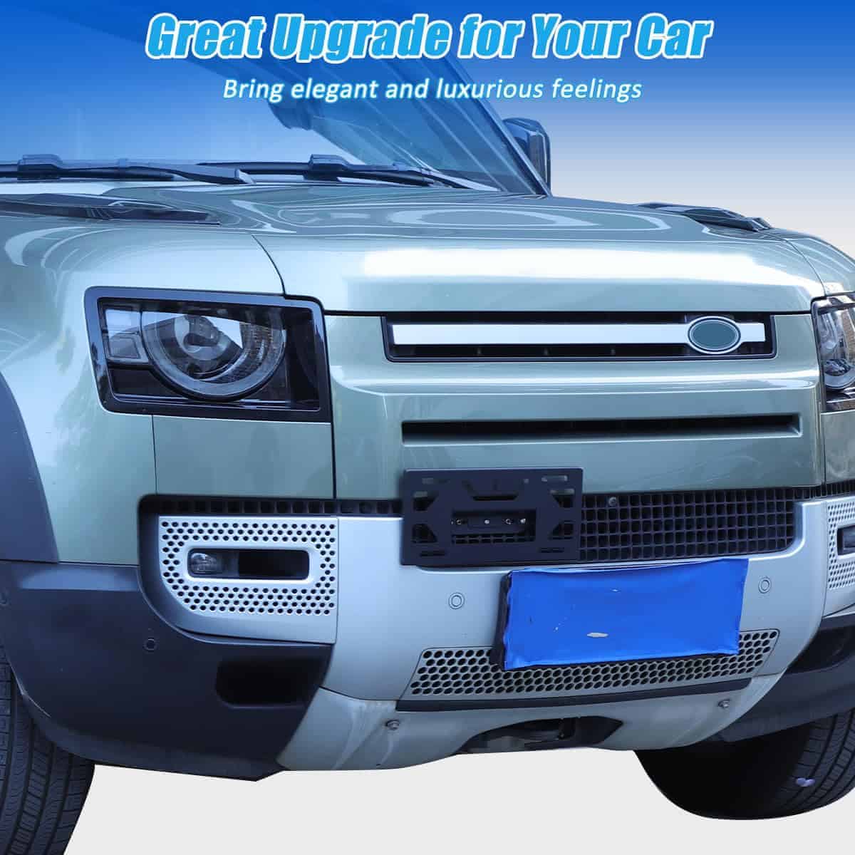 Marco de matrícula delantera de coche de aleación de - Imagen 5