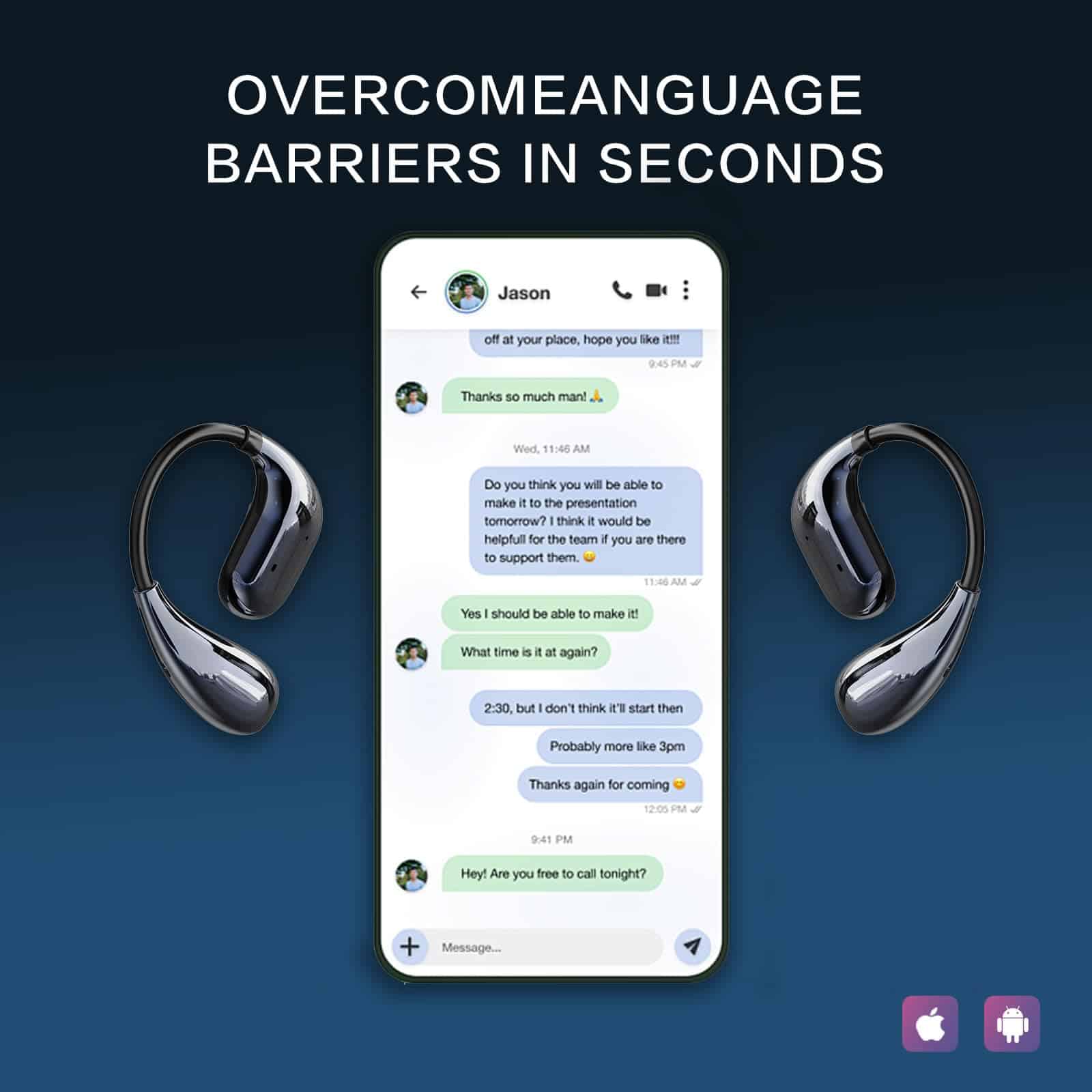 Auriculares Traductores de IA, 3 en 1 Auriculares de - Imagen 10