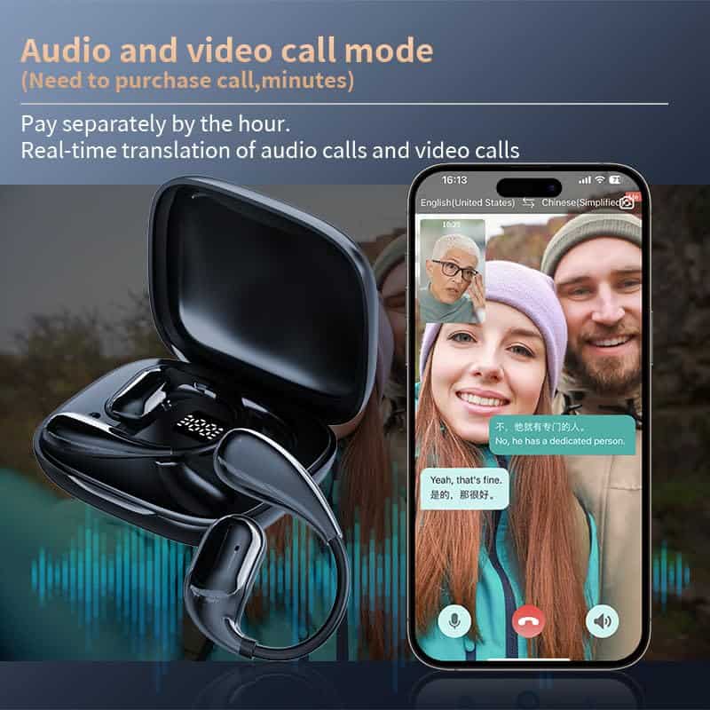 Auriculares Traductores de IA, 3 en 1 Auriculares de - Imagen 8
