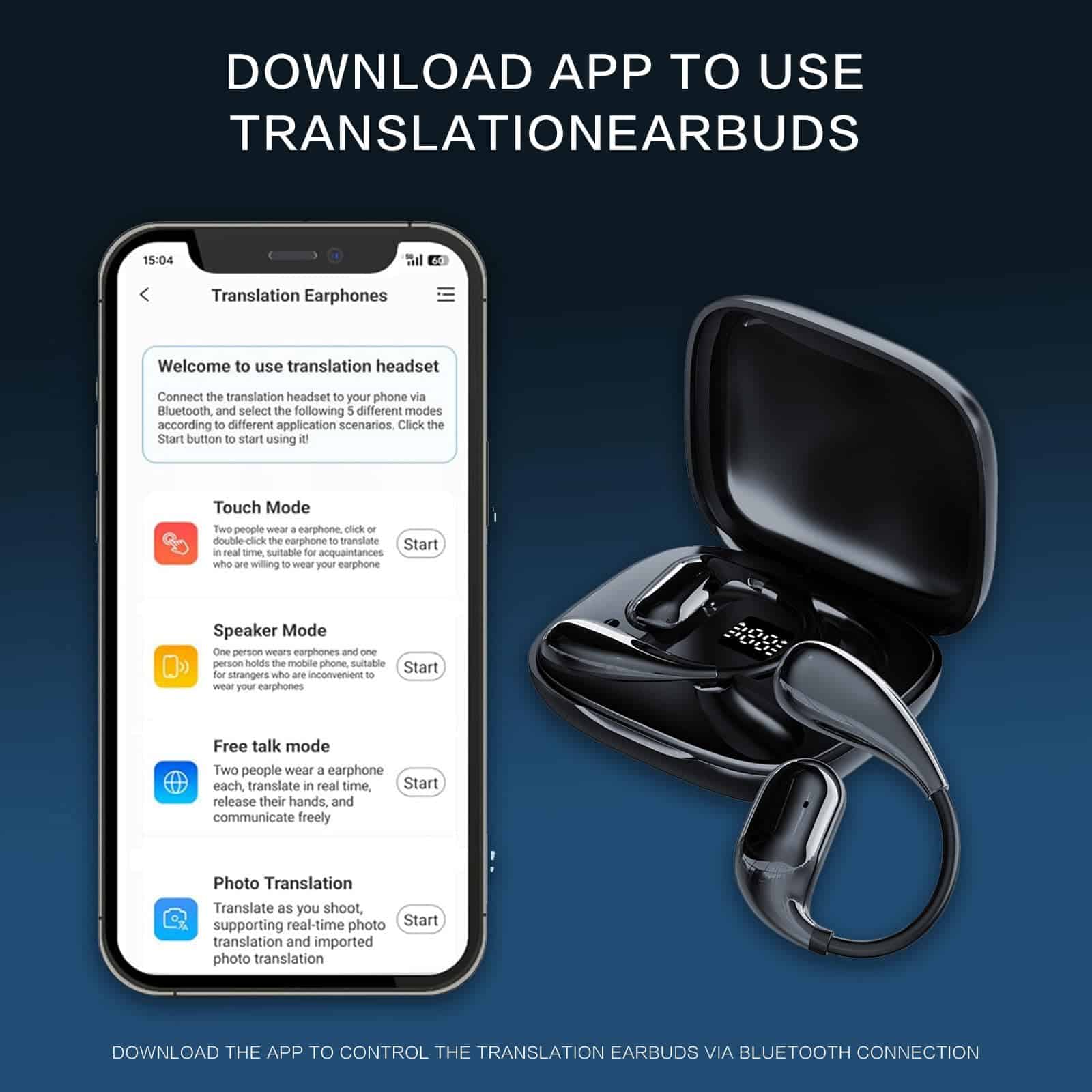 Auriculares Traductores de IA, 3 en 1 Auriculares de - Imagen 4