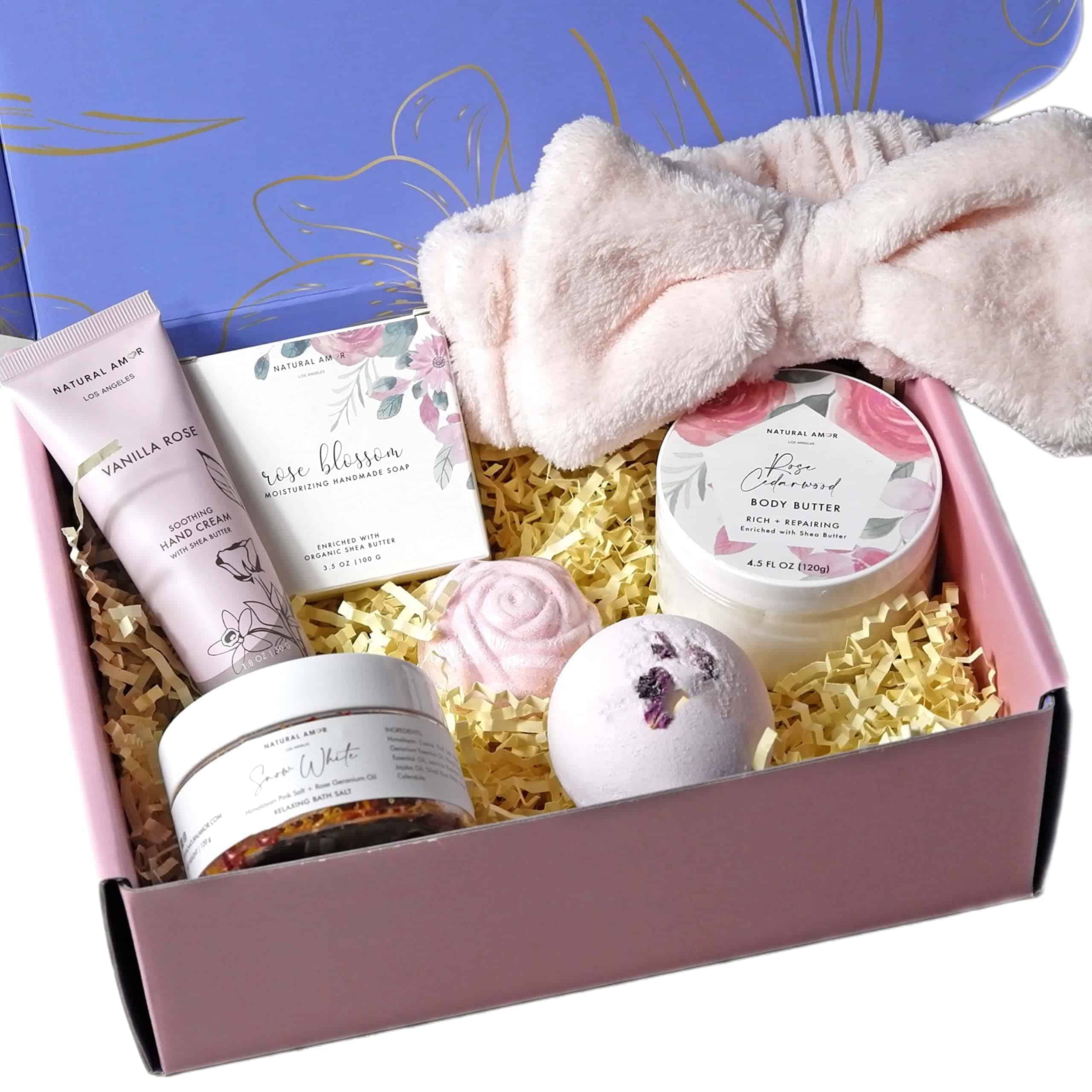 Set de Regalo de Spa de Rosas Natural Amor para Mujeres, 7