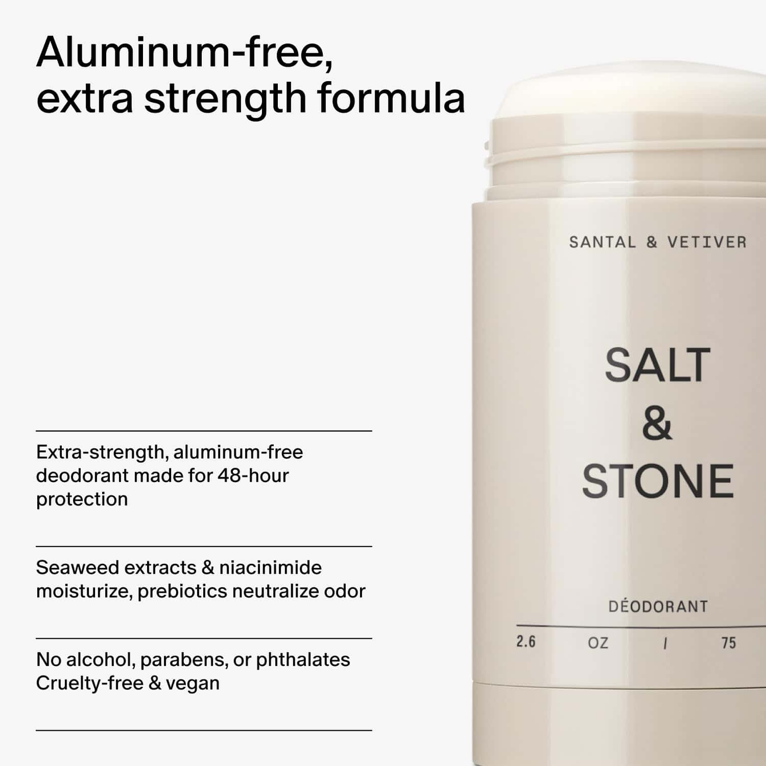 Desodorante SALT & STONE | Desodorante Natural Extra Fuerte - Imagen 6