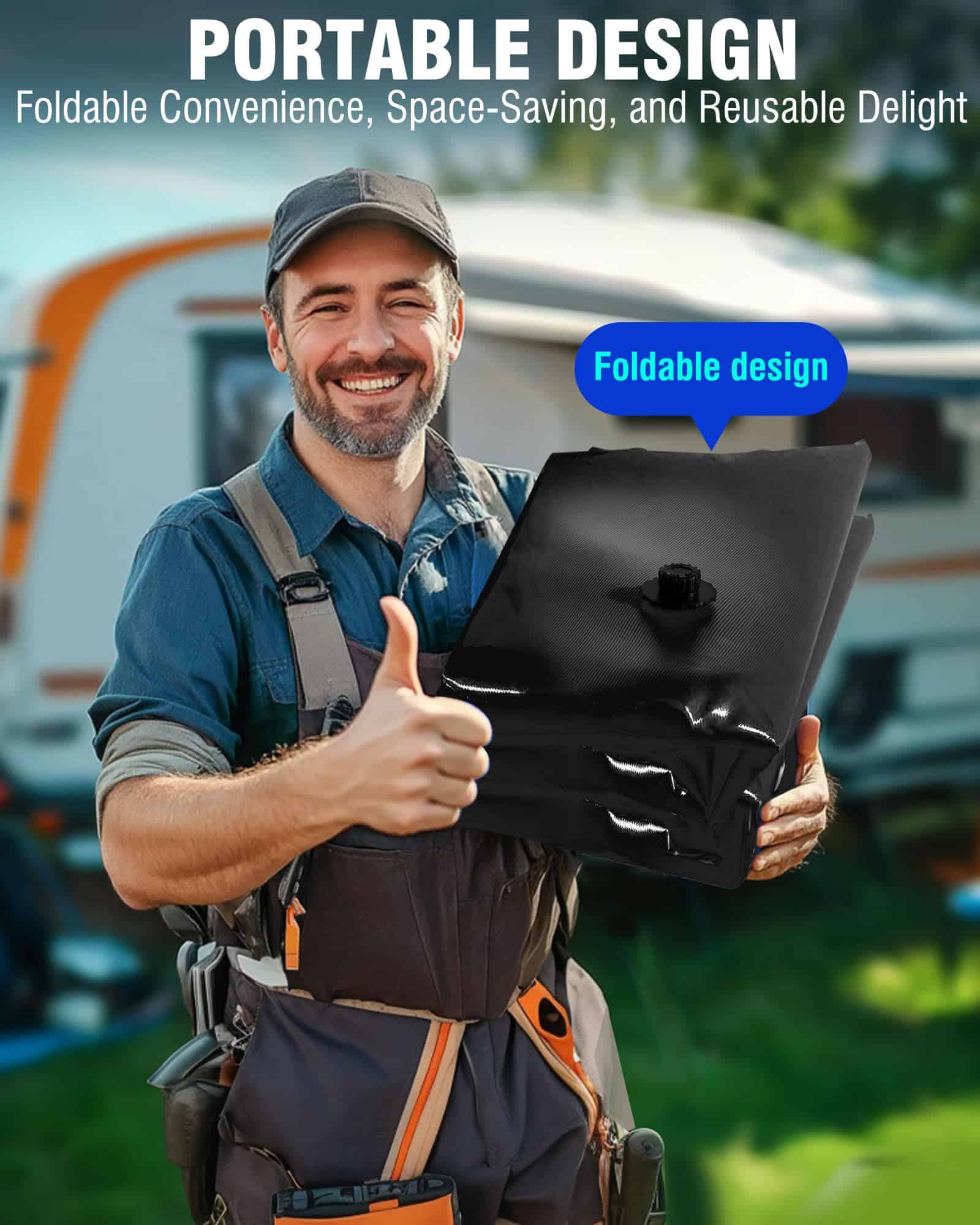 Tanque de Agua Portátil de 143 Galones PYY para Cama de - Imagen 6