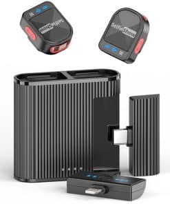 Micrófono Lavalier Inalámbrico, Mini Micrófono con Conector
