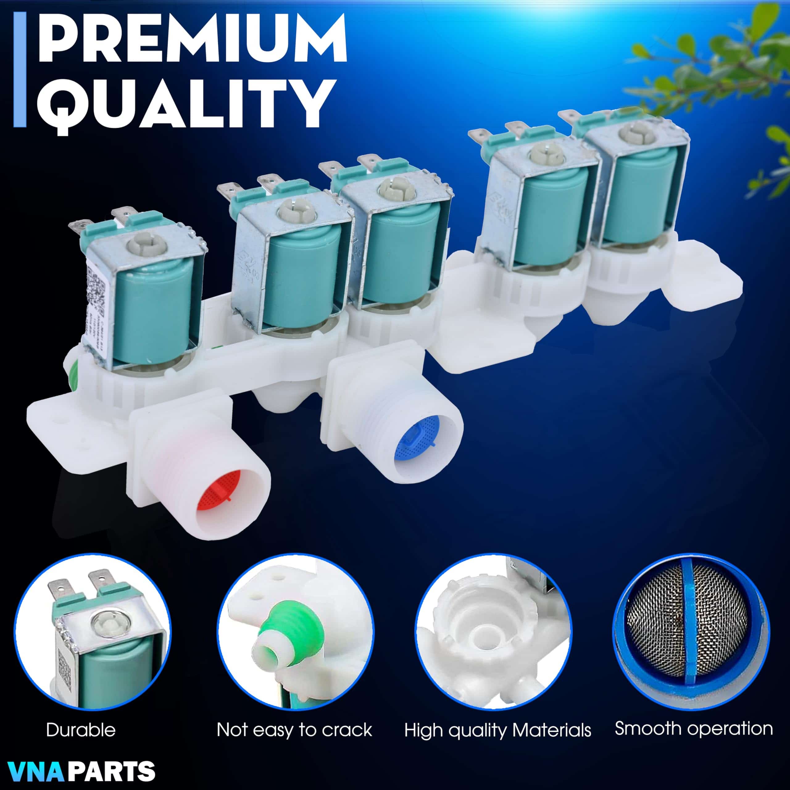 Válvula de entrada de agua para lavadora Reemplaza - Imagen 5