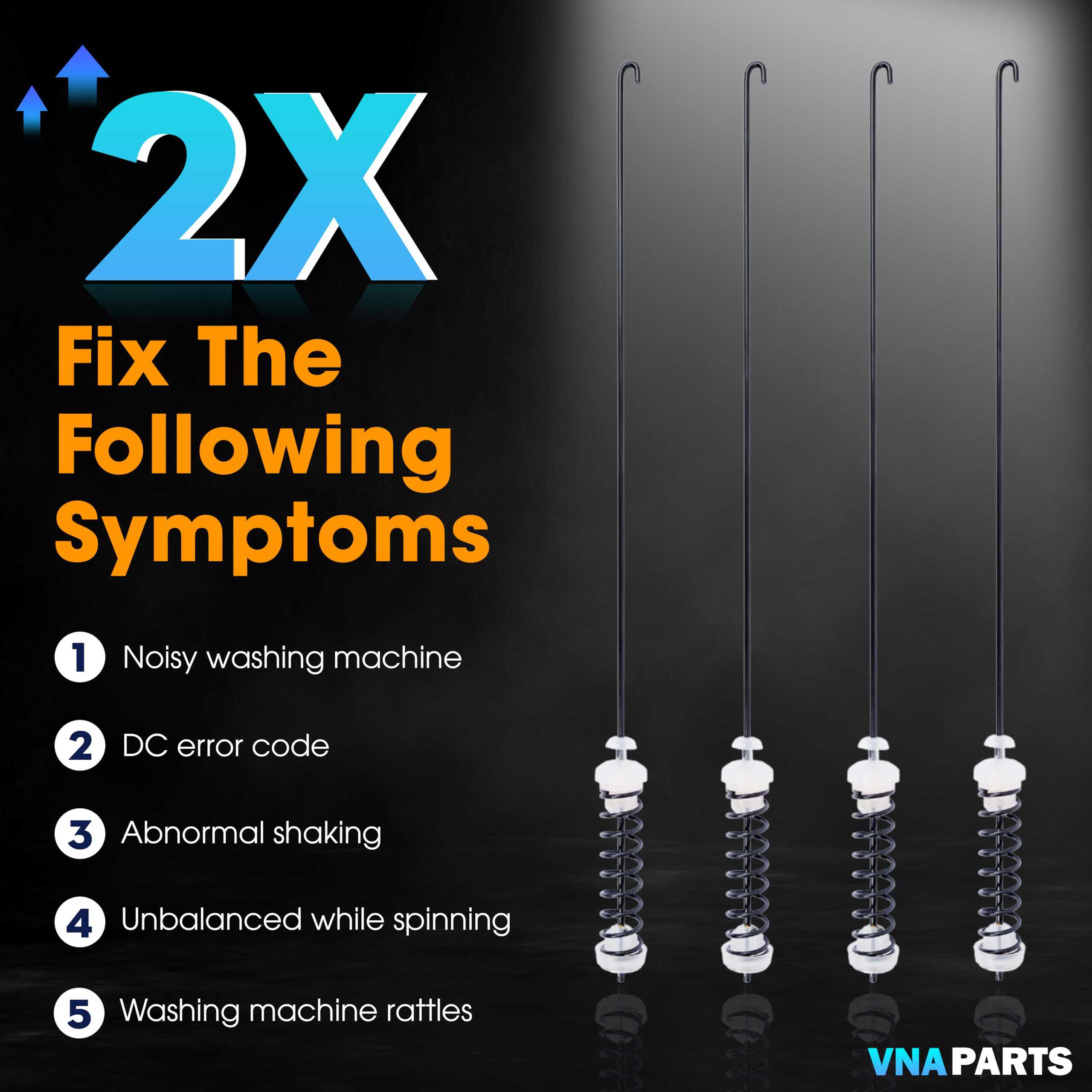 Kit de Varillas de Suspensión para Lavadora Whirlpool - Imagen 5