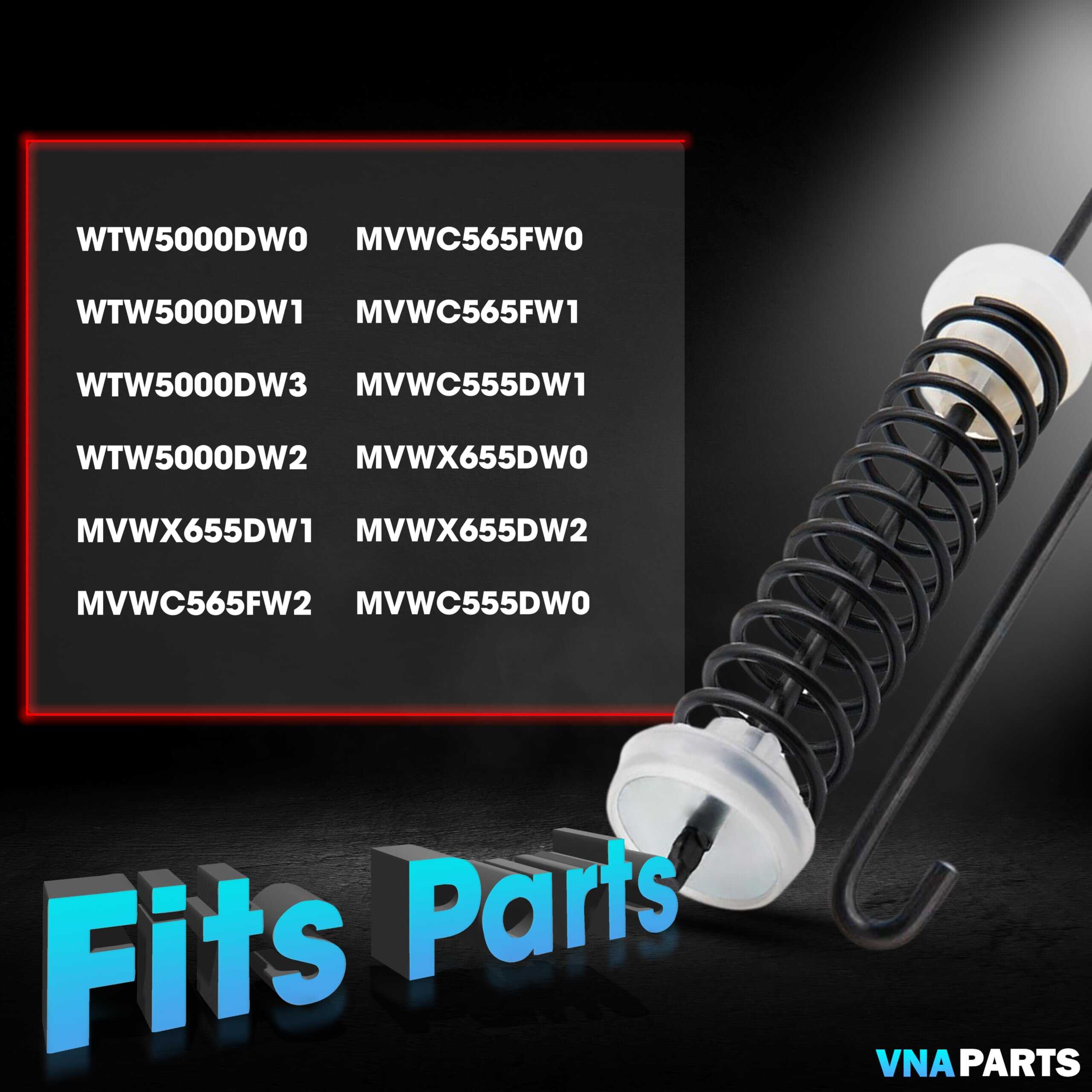 Kit de Varillas de Suspensión para Lavadora Whirlpool - Imagen 3