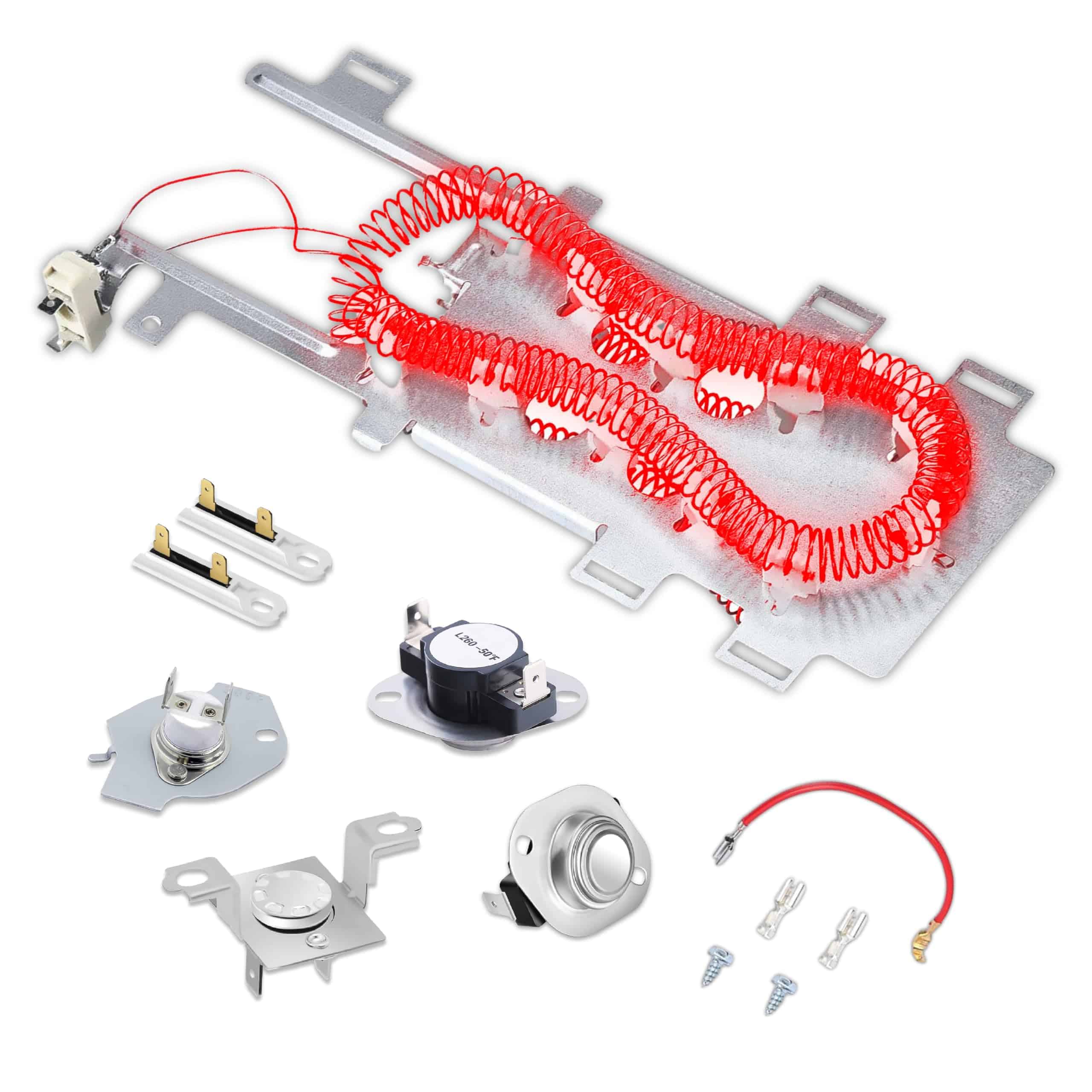 Elemento Calefactor de Secadora con Termostato para