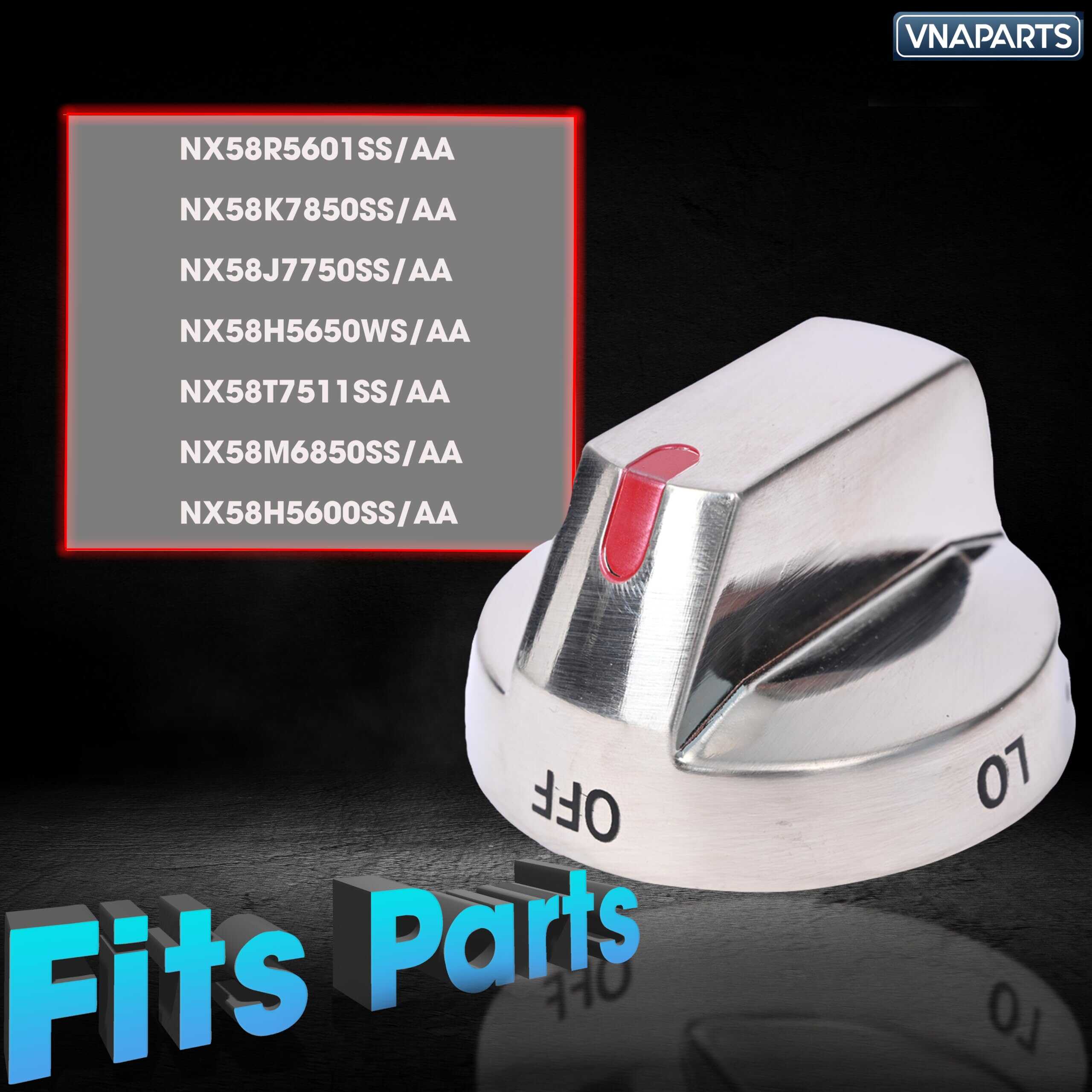 Perillas de estufa para Samsung NX58R5601SS AA, NX58K7850SS - Imagen 5