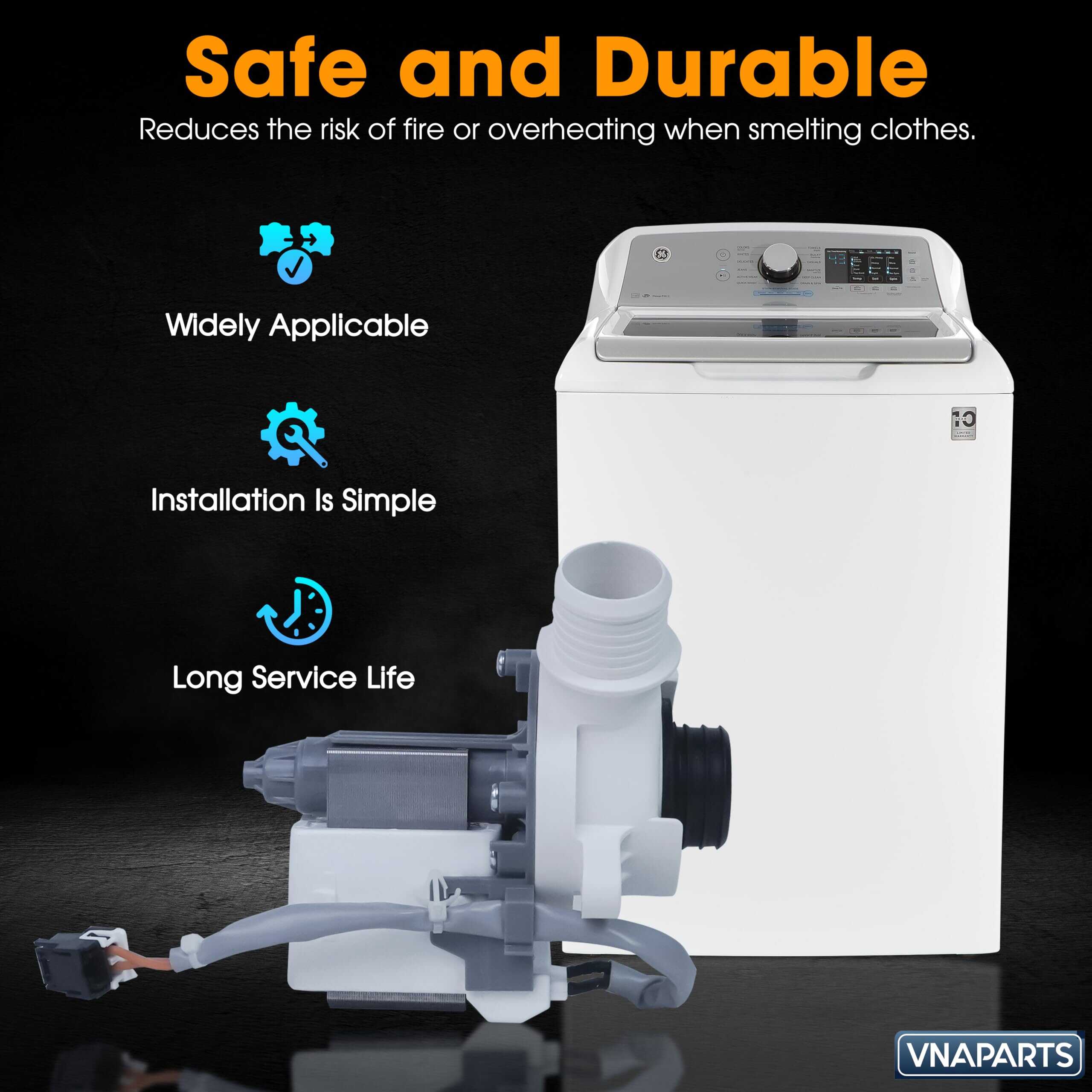 Motor de Bomba de Drenaje para Lavadora VNAPARTS - Imagen 7