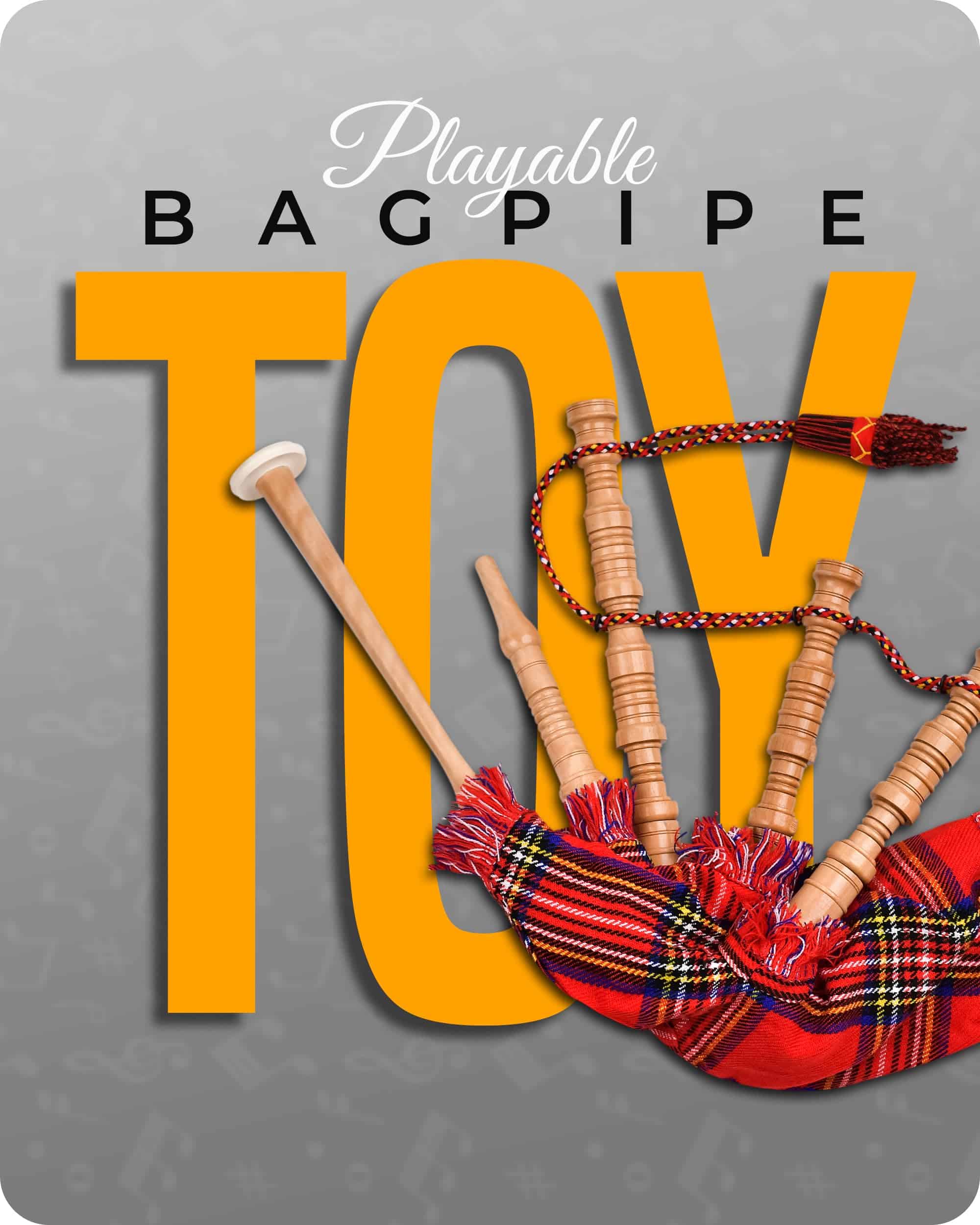 Mini Gaita Miniatura, Gaita de Madera de Rosa para - Imagen 8