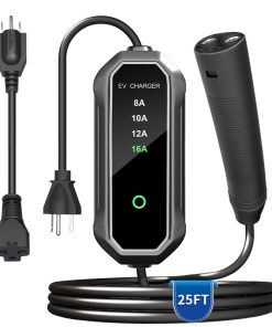 Cargador Portátil RYCHEENI 16A para Tesla con Cable de 25