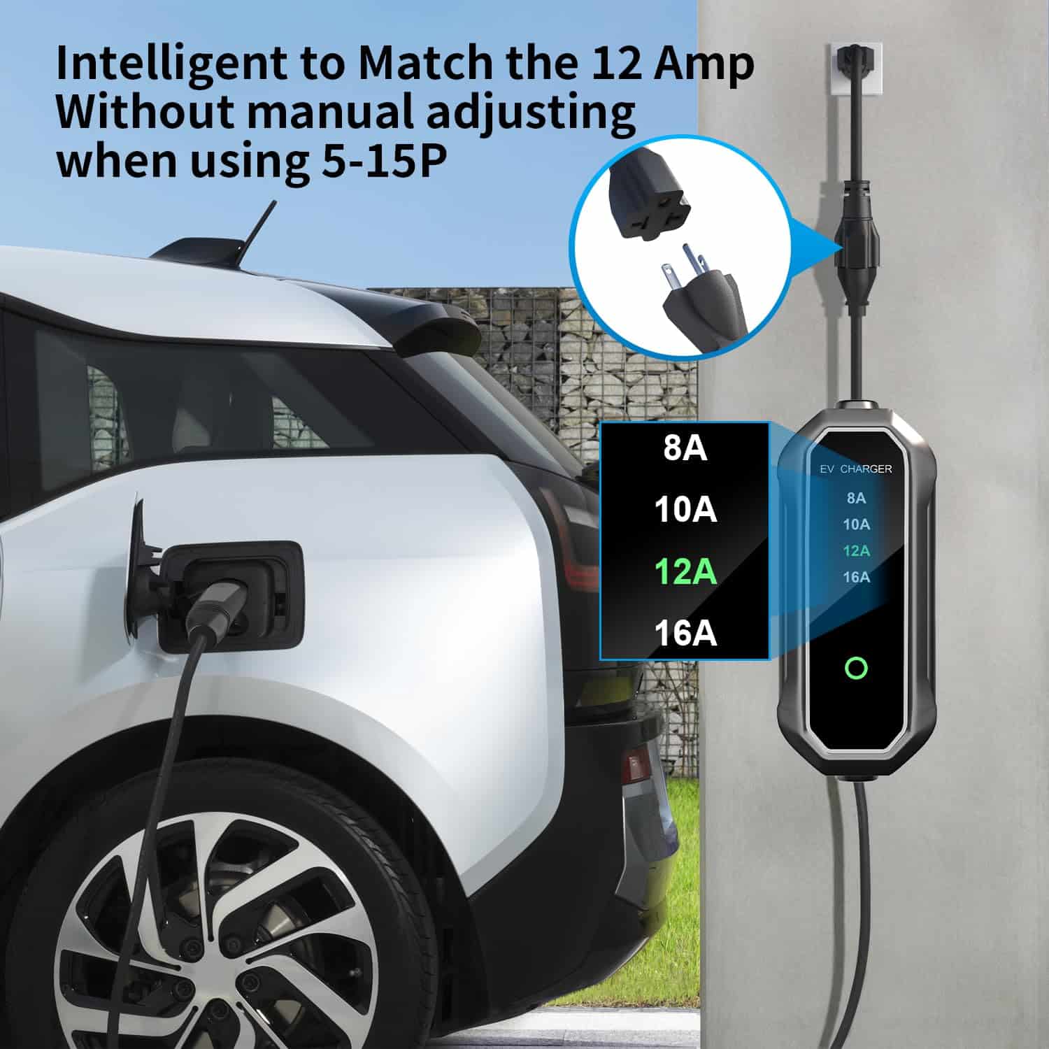 Cargador Portátil RYCHEENI 16A para Tesla con Cable de 25 - Imagen 4