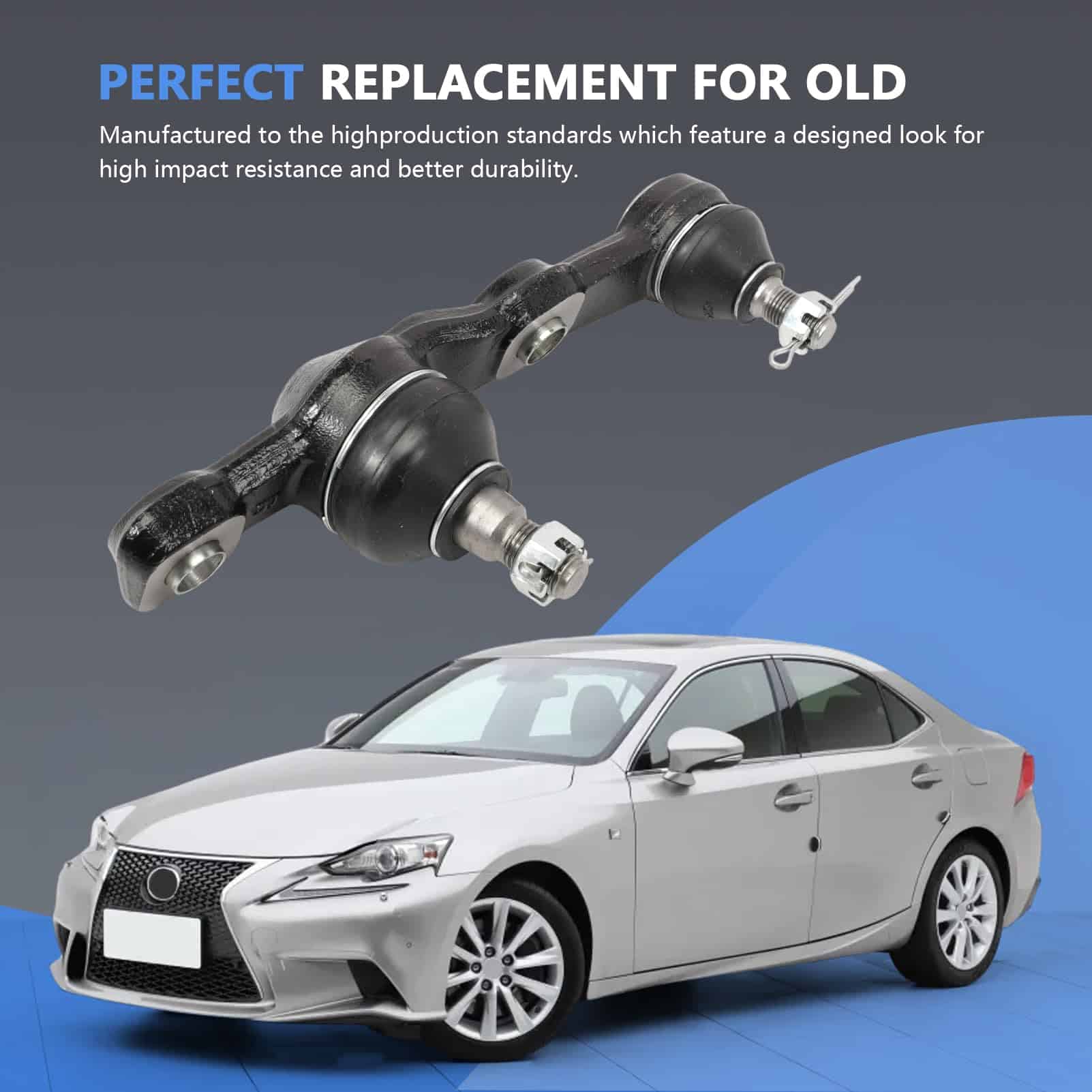 2 Piezas Junta de suspensión de bola delantera inferior - Imagen 8