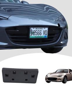 Marco de Placa de Matrícula Delantera de Coche ABS Negro