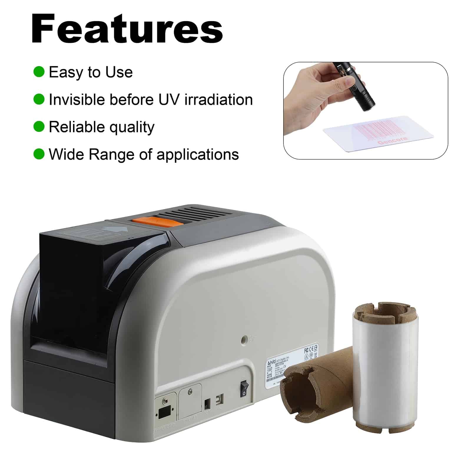 Ribbon de Color UV 2.36�� x 295�, 1 Rollo, Gcore 60mm x 90m - Imagen 4