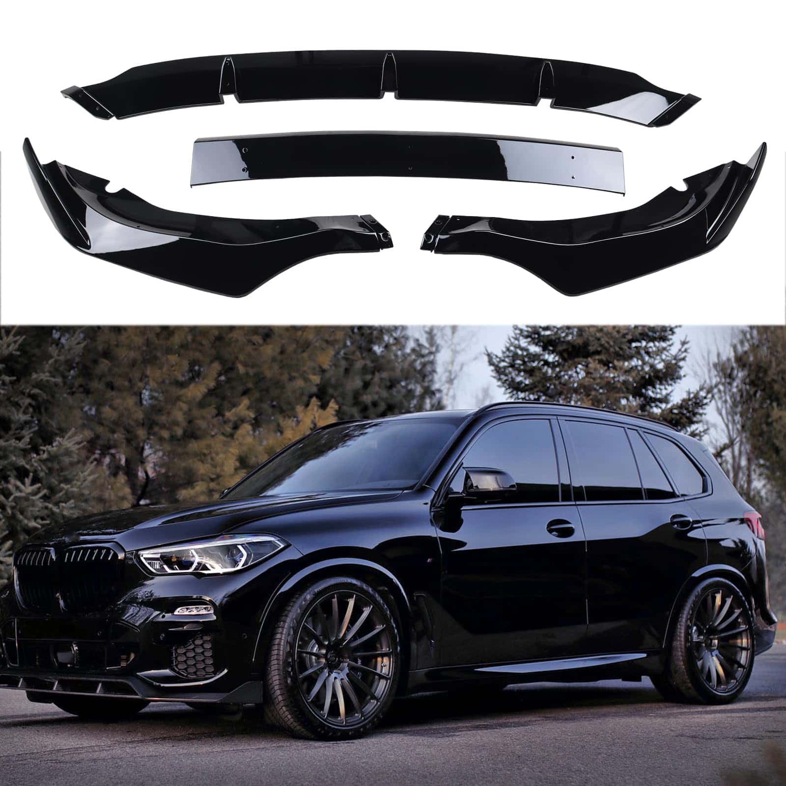 AOKAILI Labio del Parachoques Delantero Compatible con X5