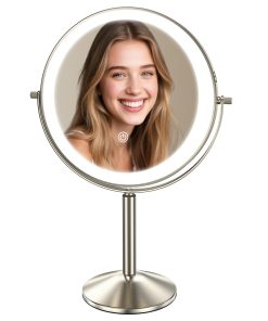 Espejo de Maquillaje Profesional Grande de 9 -Níquel Perla