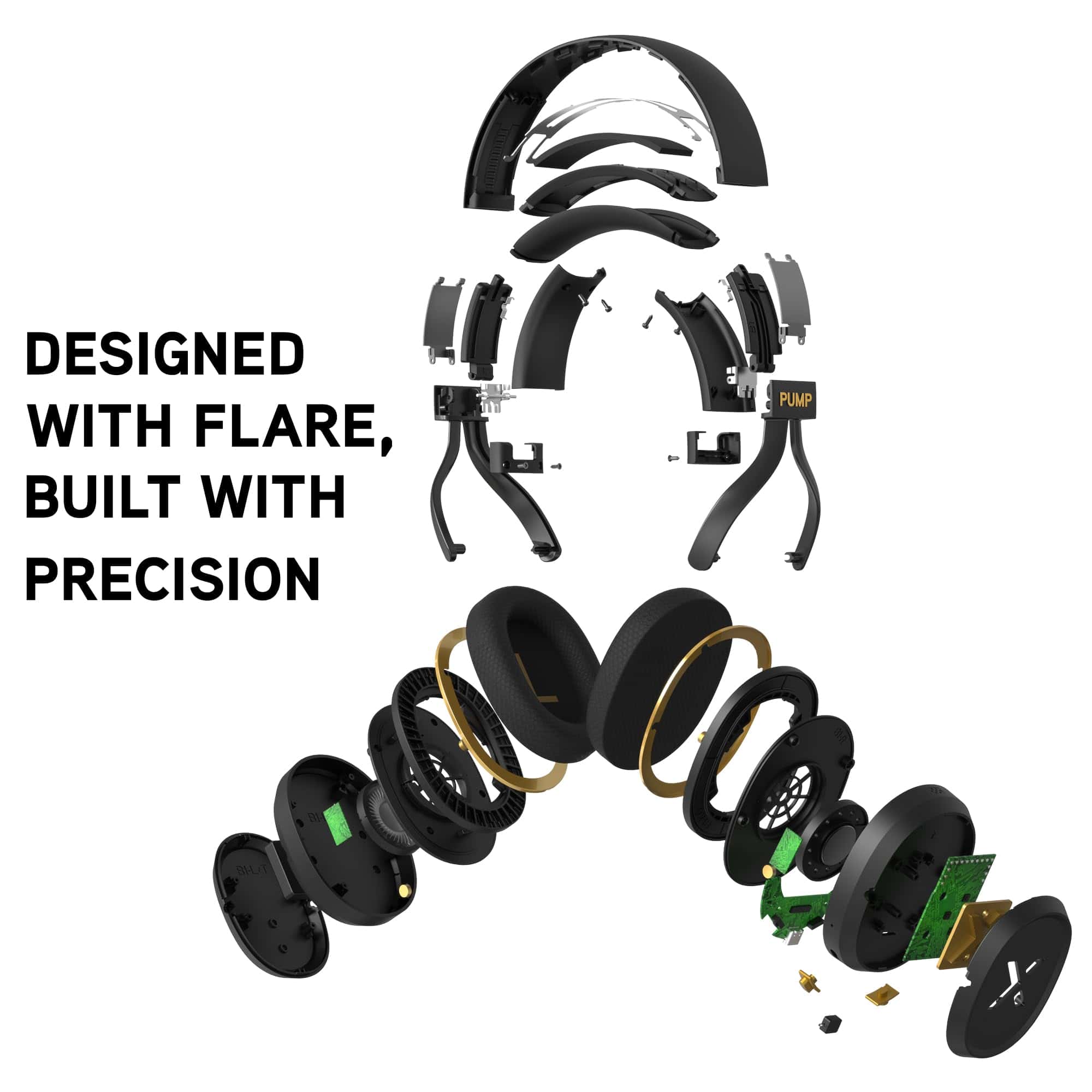 BlueAnt Pump X - Audífonos de Gimnasio | Blanco/Dorado | - Imagen 8