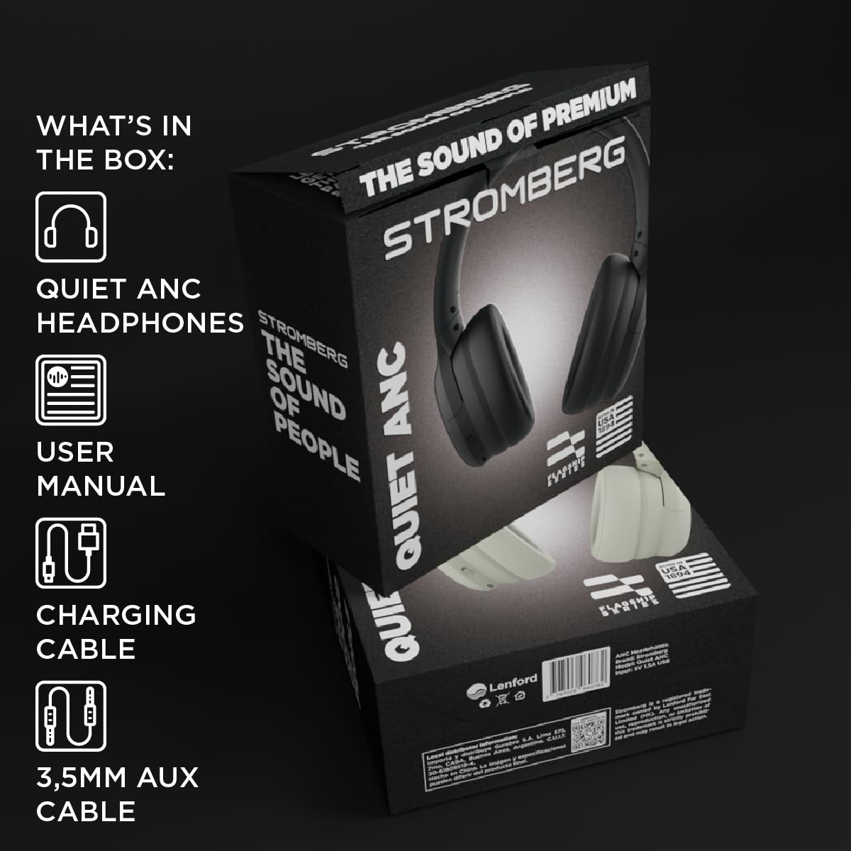 Audífonos Inalámbricos Stromberg Quiet ANC Bluetooth, - Imagen 5