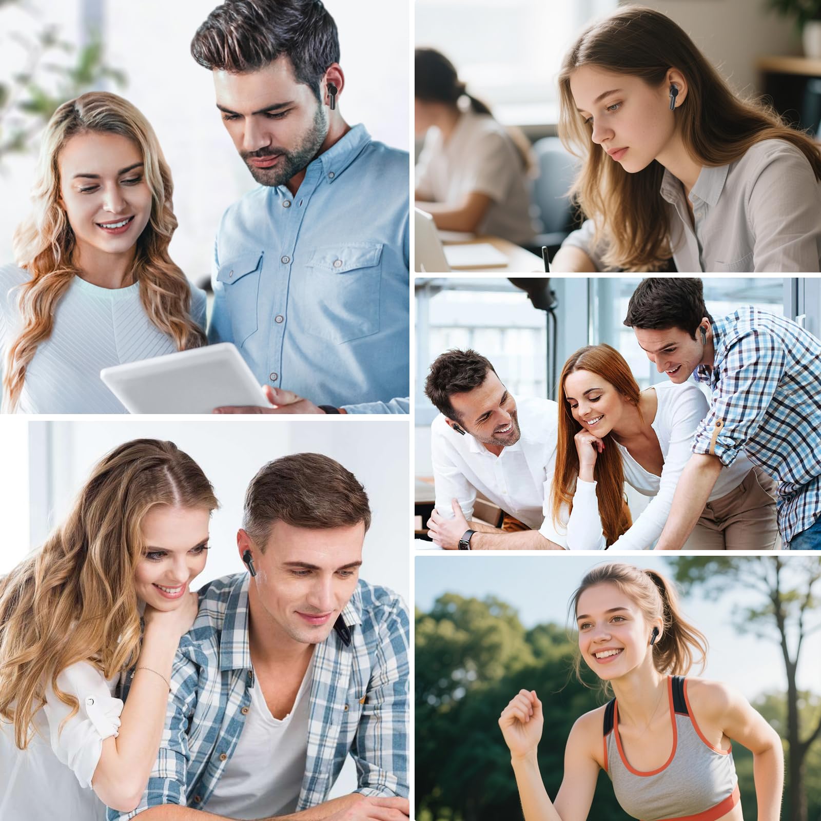 Audífonos de Traducción HTPREC, Audífonos Inalámbricos Con - Imagen 9