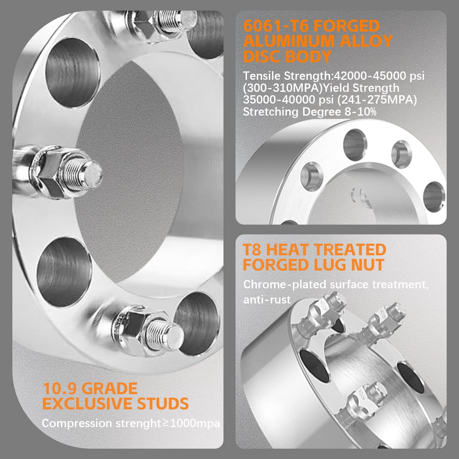 JALIAMTE 2'' Separadores de Rueda de 5X5.5 pulgadas, 4 - Imagen 3