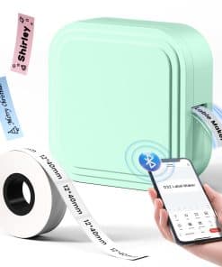 NelkoGlobal Máquina de Etiquetas con Cinta, Mini Impresora