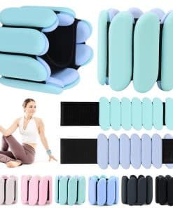 Pesas de muñeca y tobillo para mujeres y hombres (1 libra