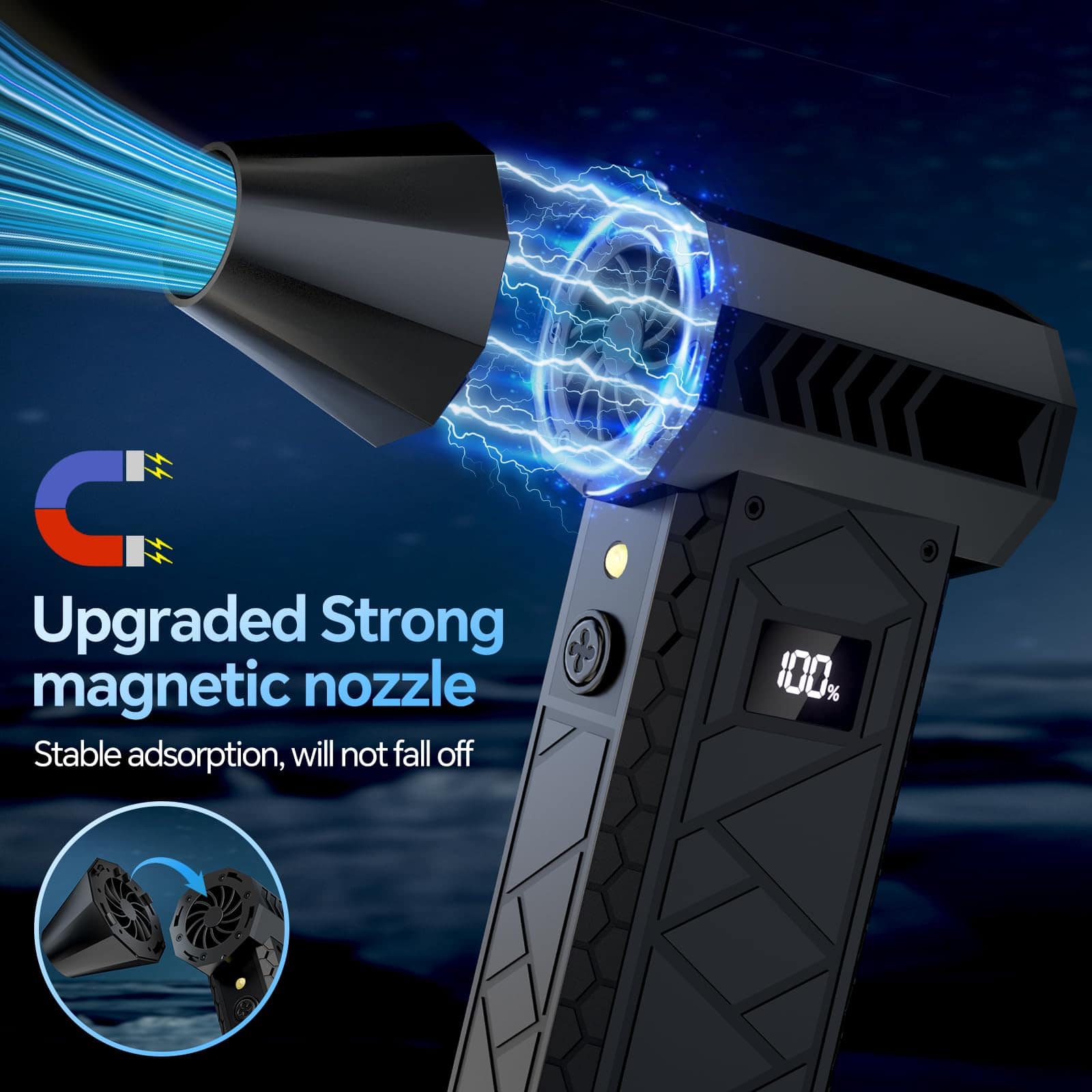 Soplador de Aire Comprimido de 10000mAh con Dos Luces - Imagen 7