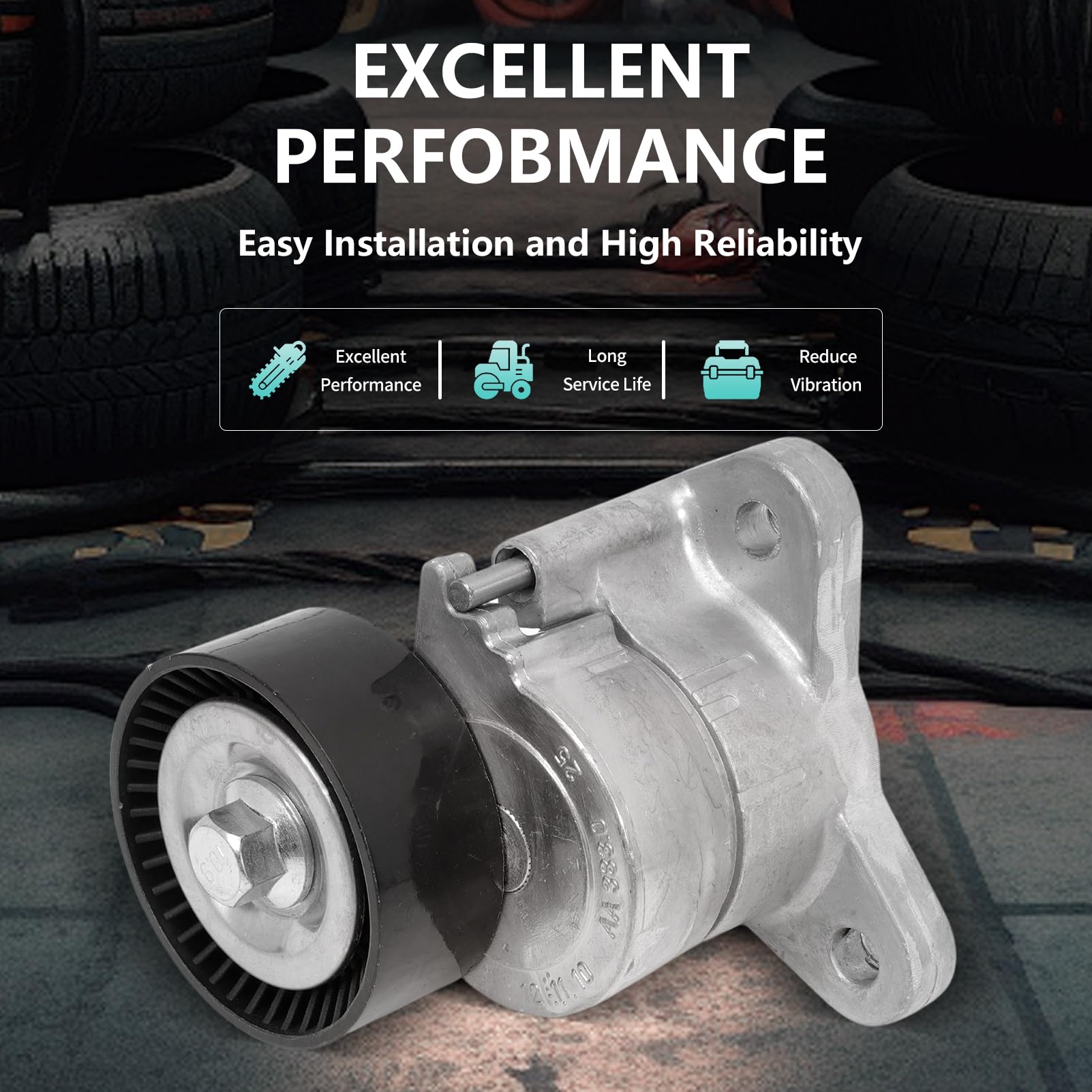 Kit de Tensor de Correa de Transmisión y Polea Compatible - Imagen 4