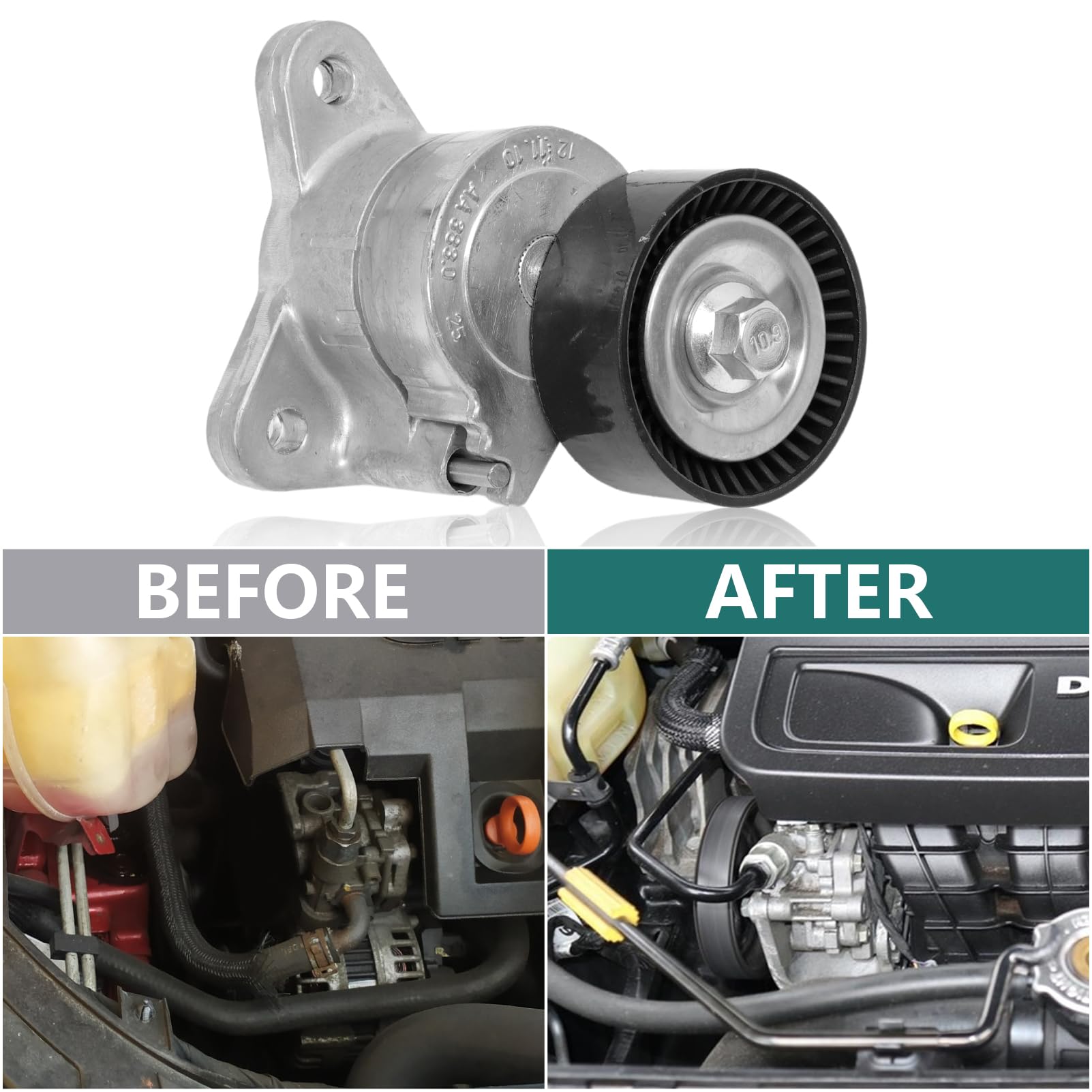 Kit de Tensor de Correa de Transmisión y Polea Compatible - Imagen 6