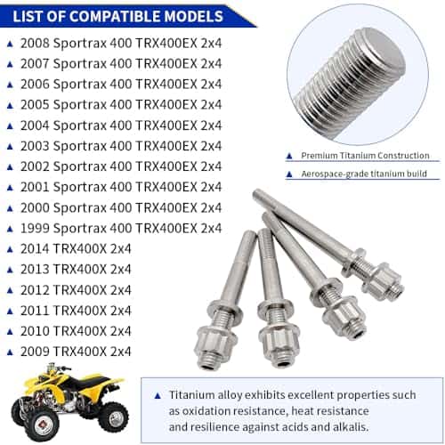 GOLKNHA 400EX Tornillo de perno y perno de cabeza de - Imagen 4