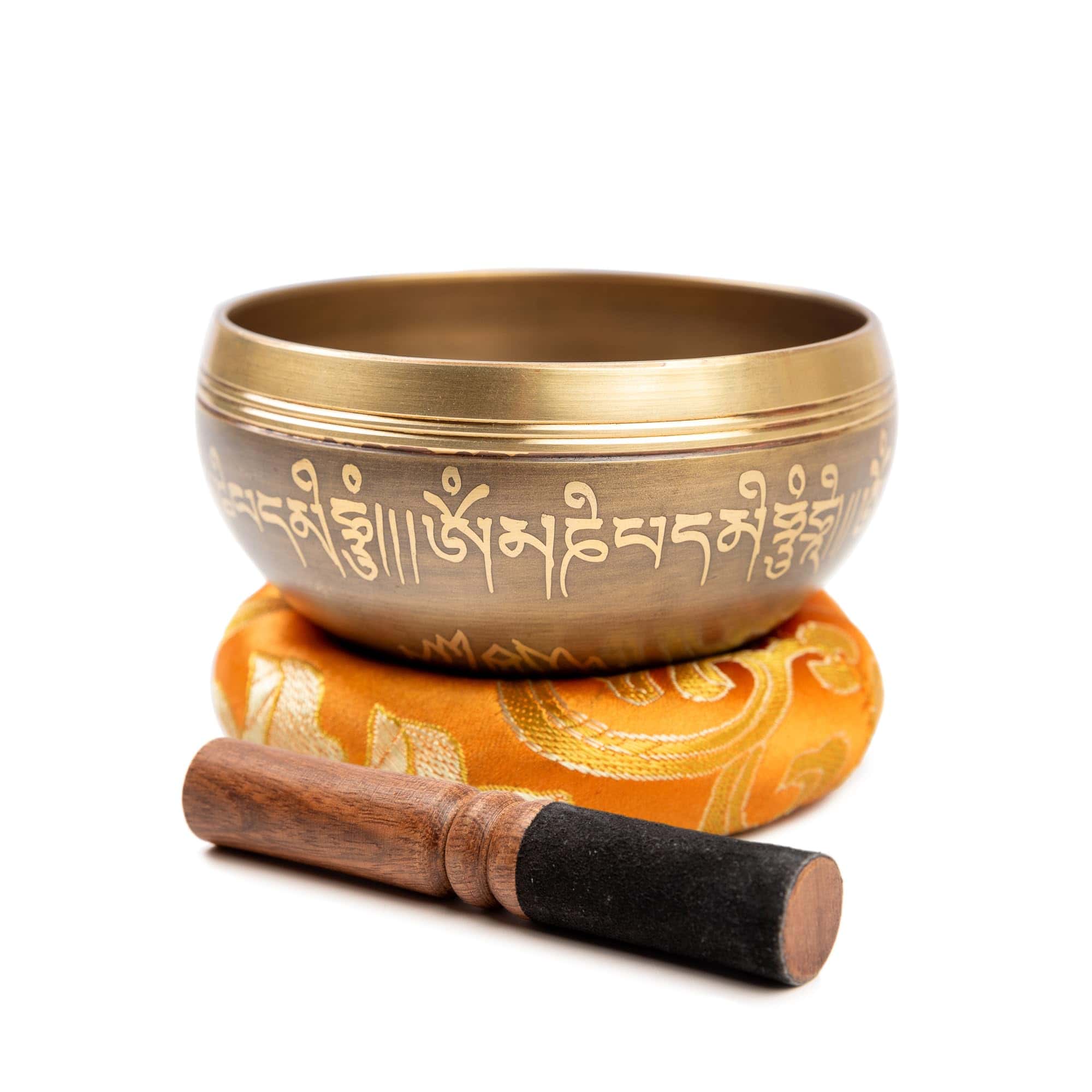 Set de Cuenco Tibetano de Latón - Grado Máster de Sanación