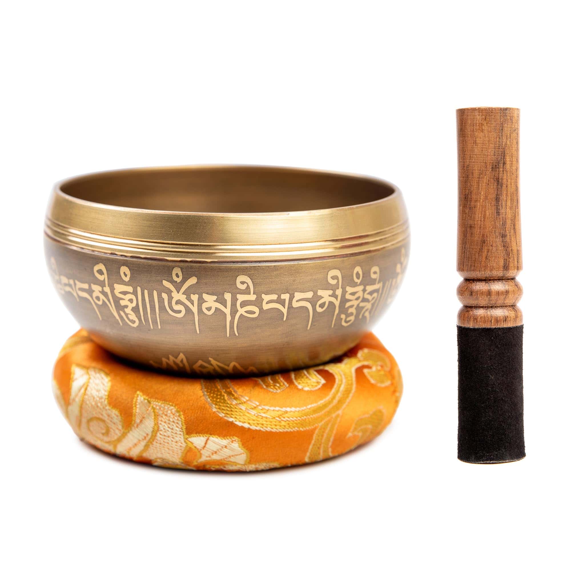 Set de Cuenco Tibetano de Latón - Grado Máster de Sanación - Imagen 3