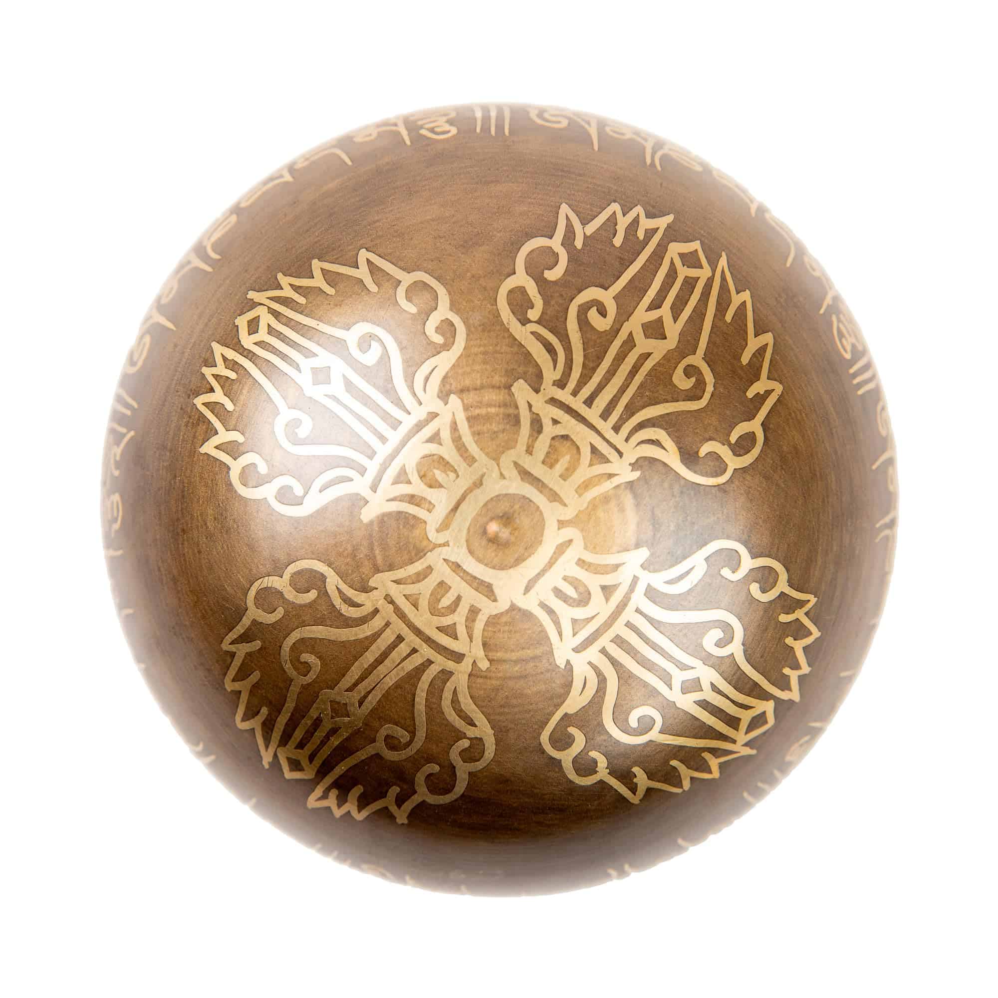 Set de Cuenco Tibetano de Latón - Grado Máster de Sanación - Imagen 6