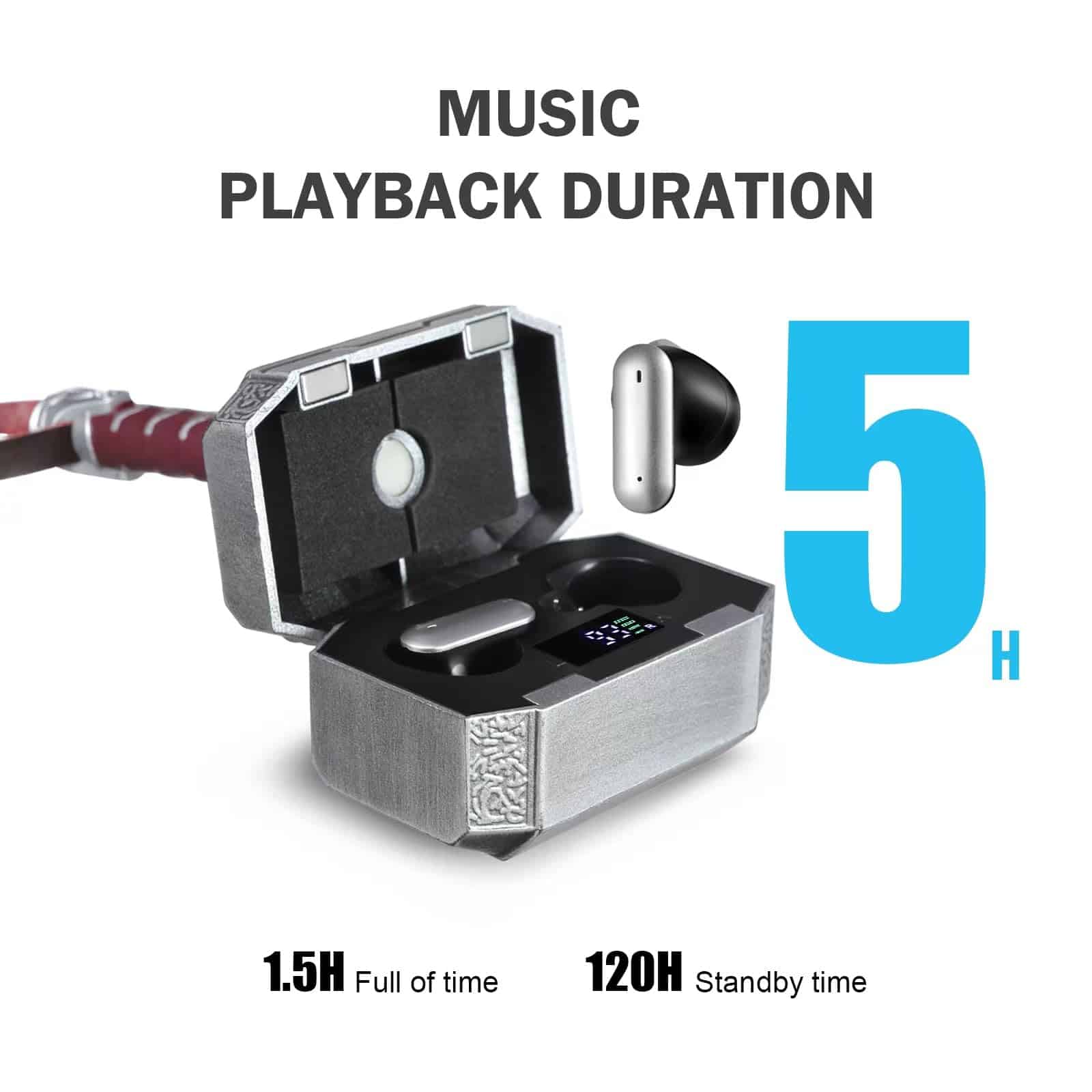 Auriculares inalámbricos Kumiaor con estuche de carga - Imagen 3