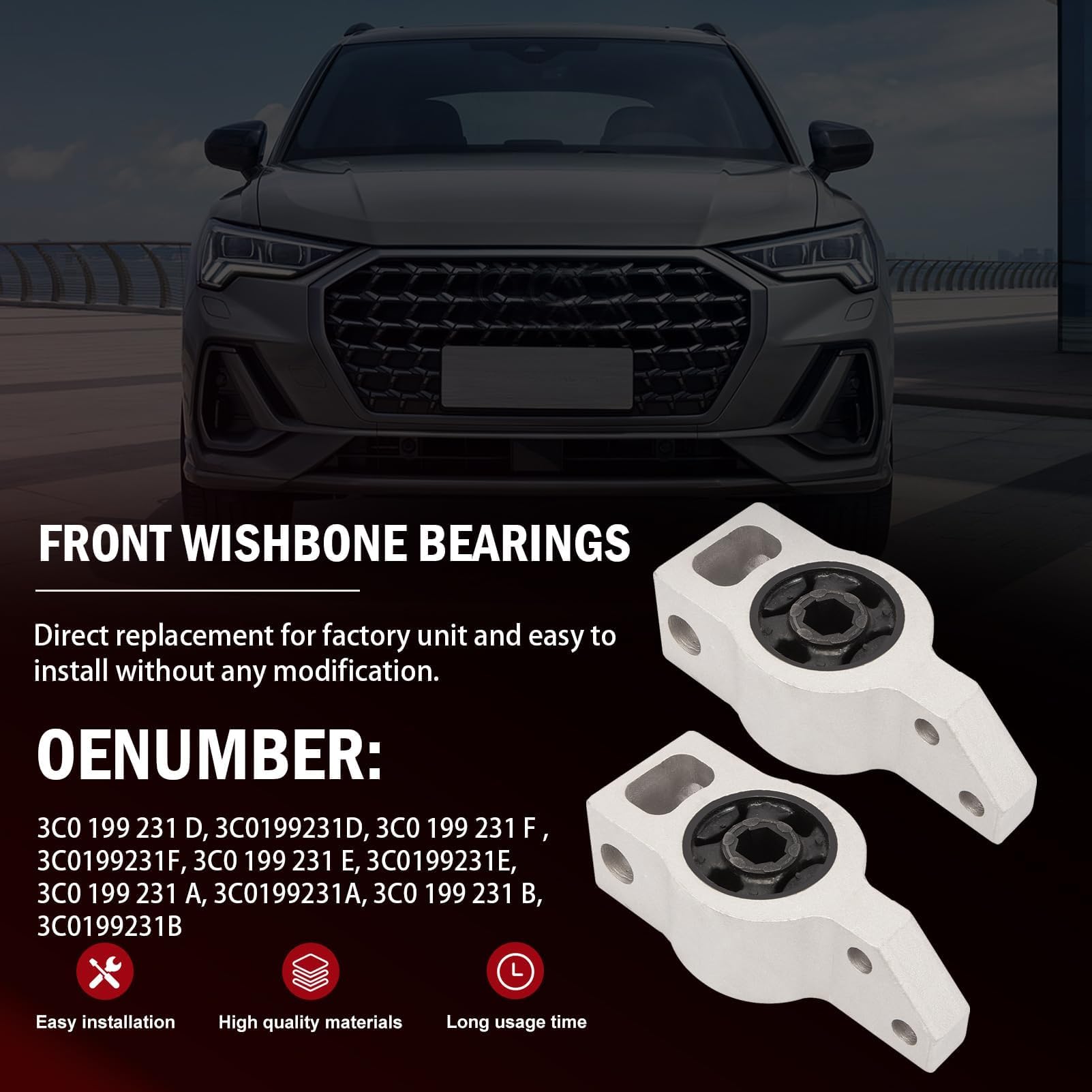 2 pcs Soporte de Brazo de Control se adapta a Passat - Imagen 6