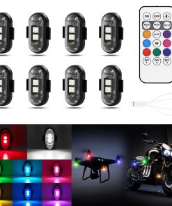 Luces LED Inalámbricas para Coche 8PCS con Control Remoto,