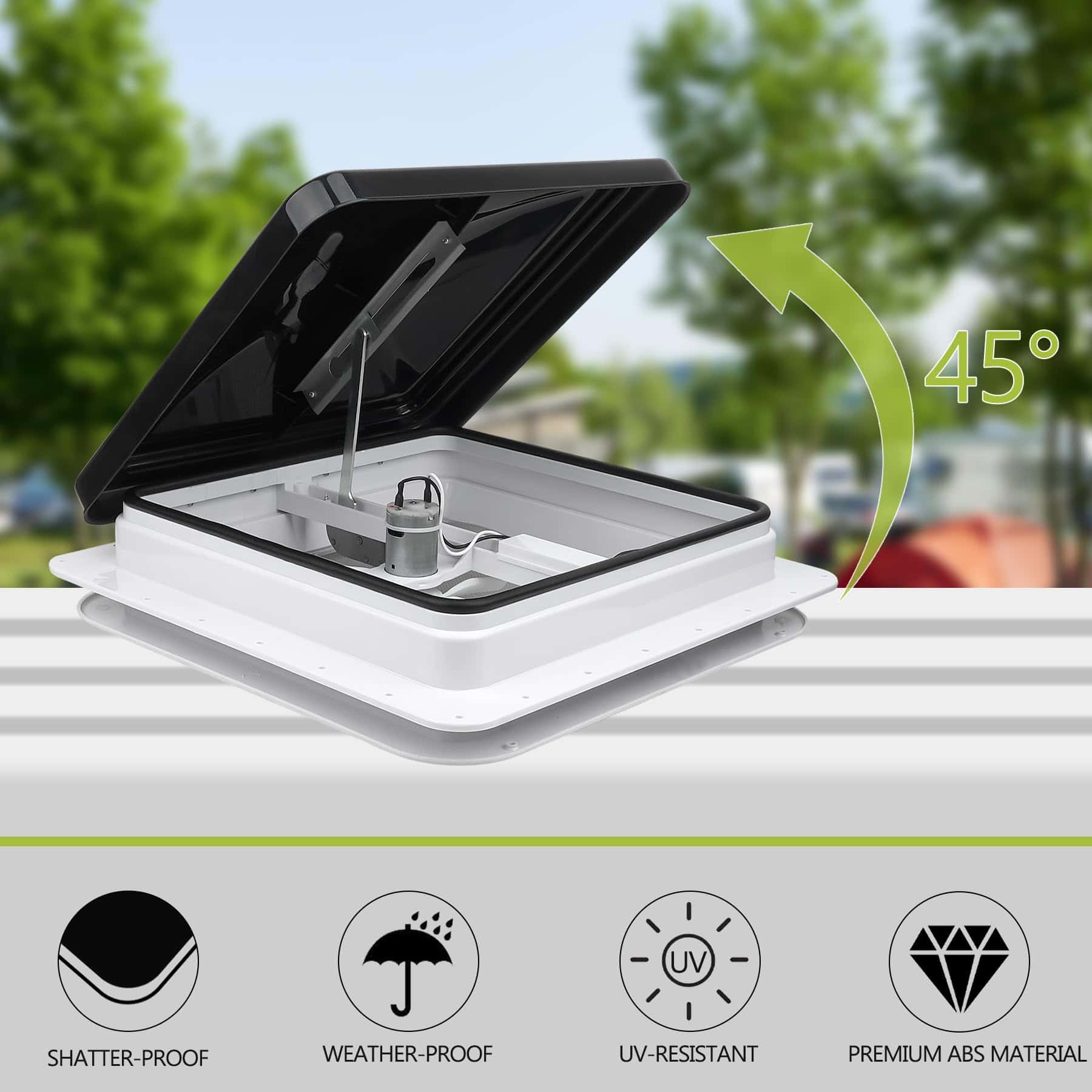 Ventilador de Techo para RV Wokyy de 14" con Control - Imagen 7