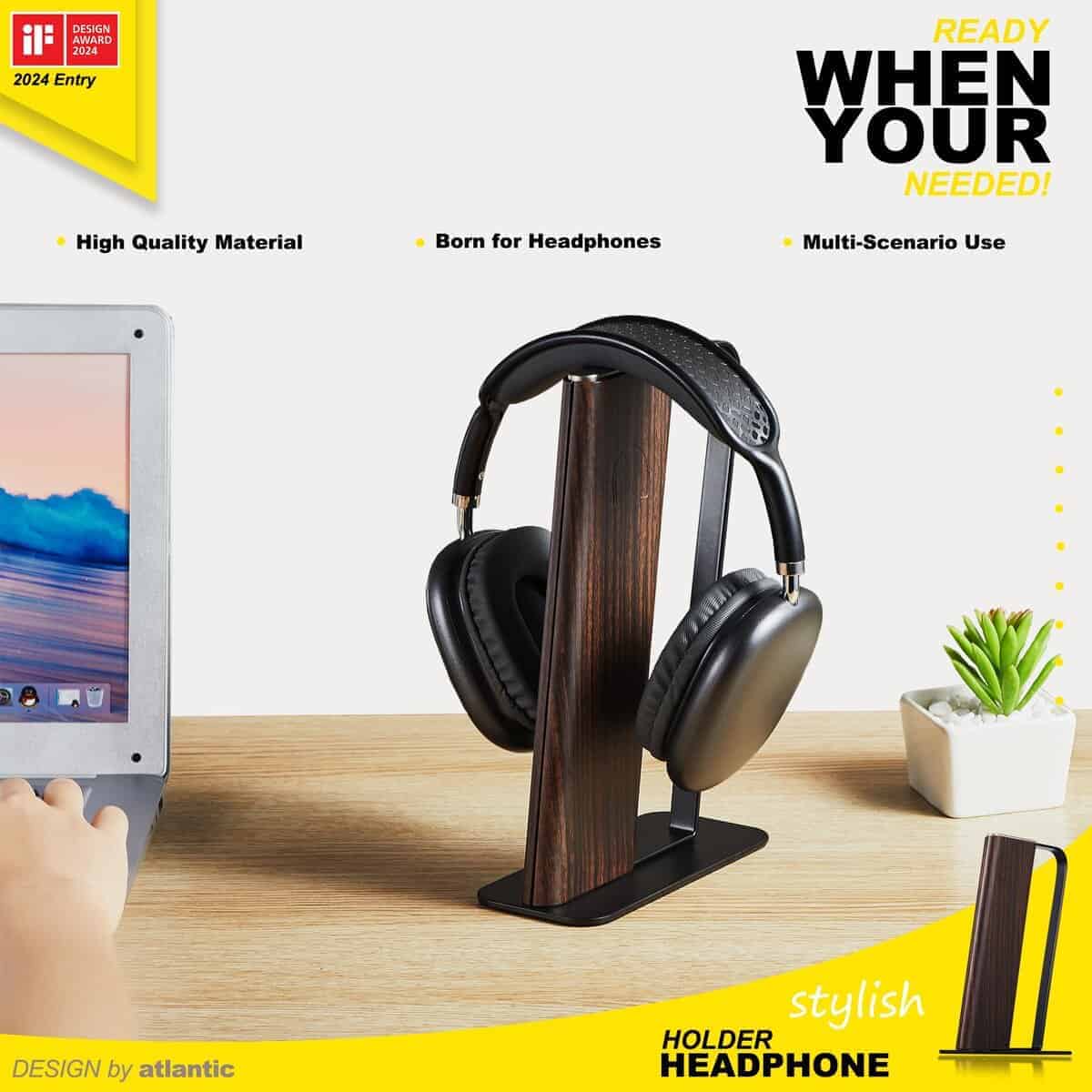 Soporte de Lujo para Auriculares Gunking, Soporte para - Imagen 5