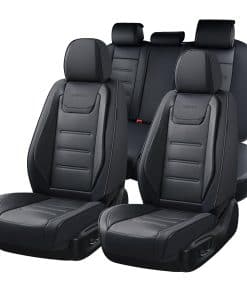 Cubre Asientos para Autos Juego Completo, -Negro