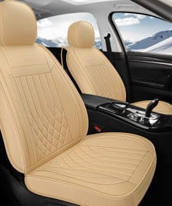 Cubierta de Asiento Delantero para Coche -Beige