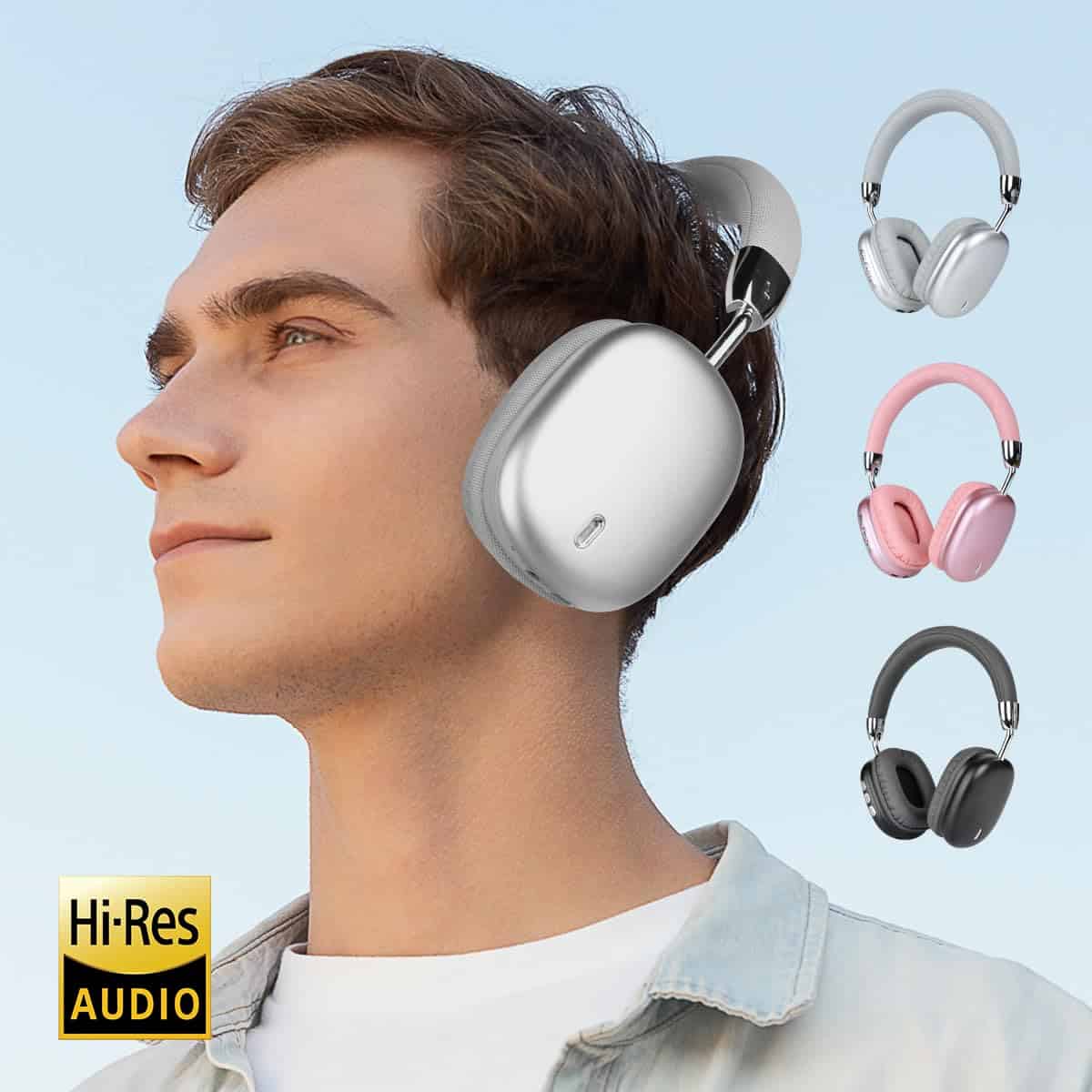 Audífonos Premium Inalámbricos Bluetooth AYI Over Ear con - Imagen 5